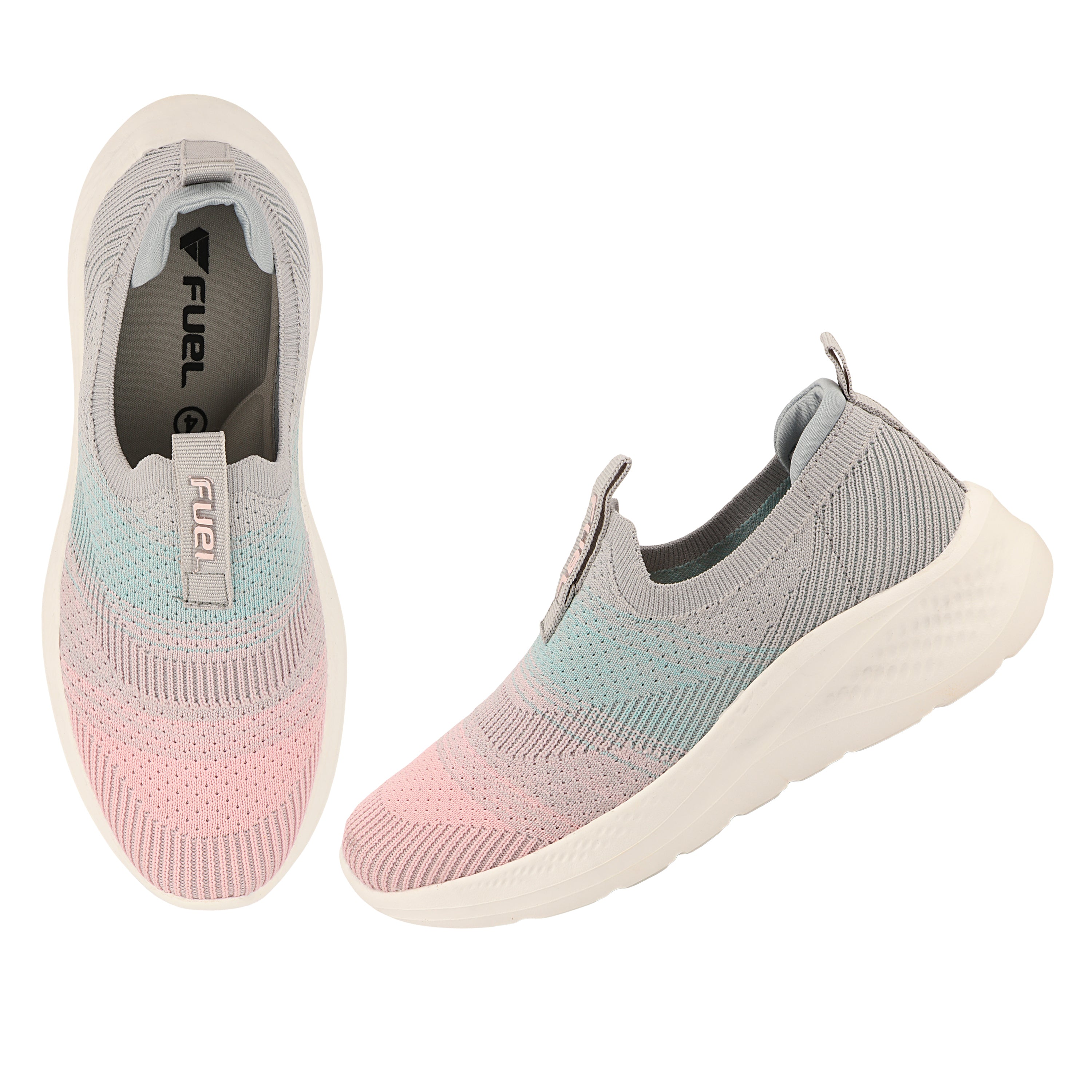 FUEL Nova-01 Lightweight & Cushioned Footbed with Breathable Knit Casual Wear Shoes for Women's (Pink)