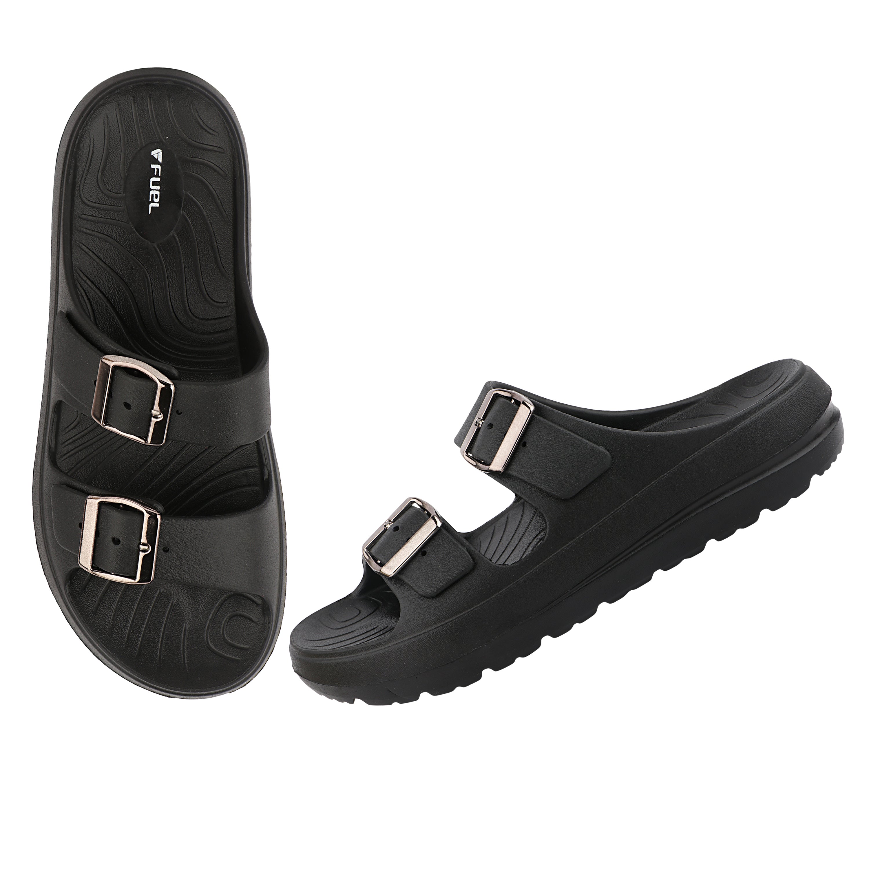 FUEL Florida Lightweight and Comfortable with Soft Cushioned Footbed & Slip-On Design for Women's (Black)
