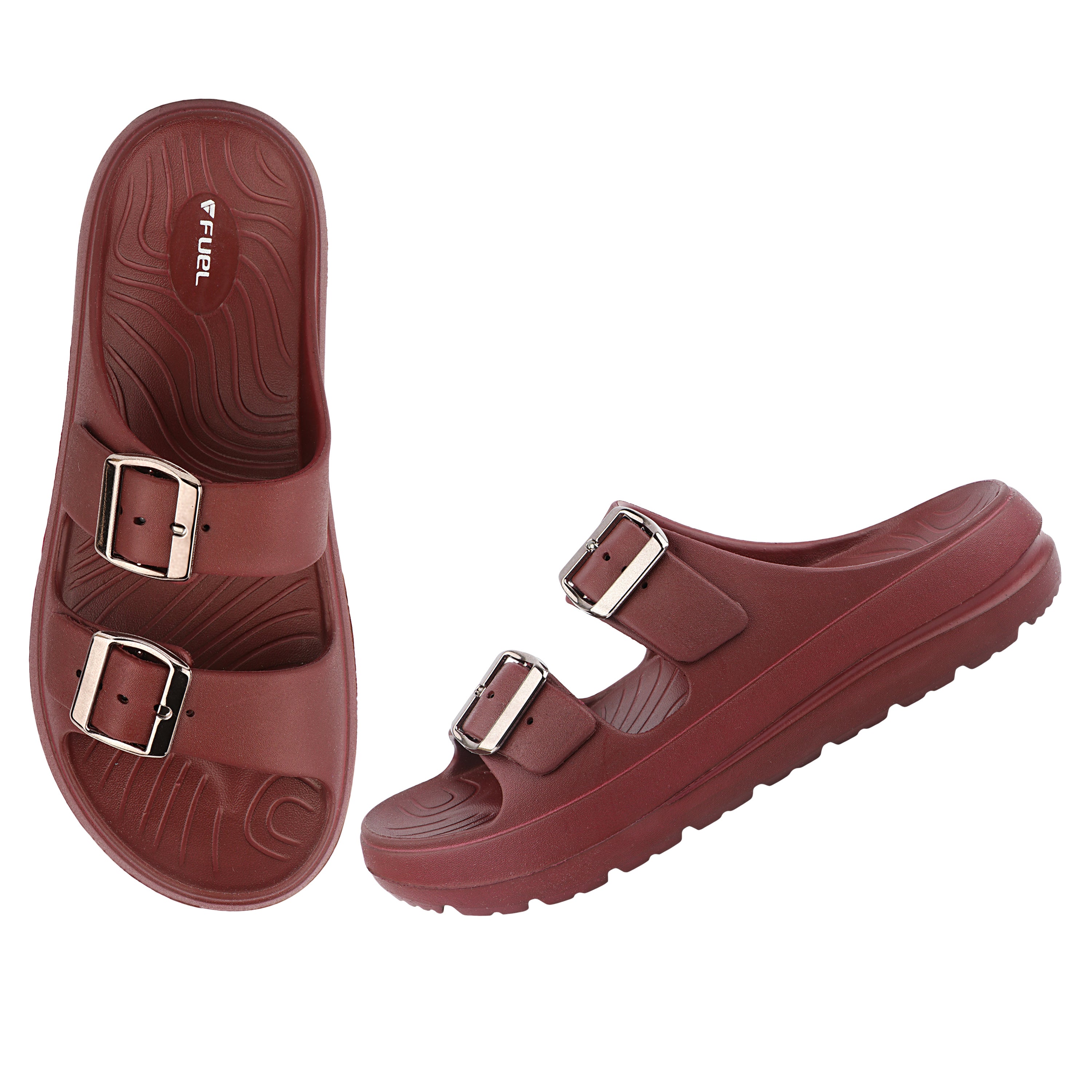 FUEL Florida Lightweight and Comfortable with Soft Cushioned Footbed & Slip-On Design for Women's (Mehroon)