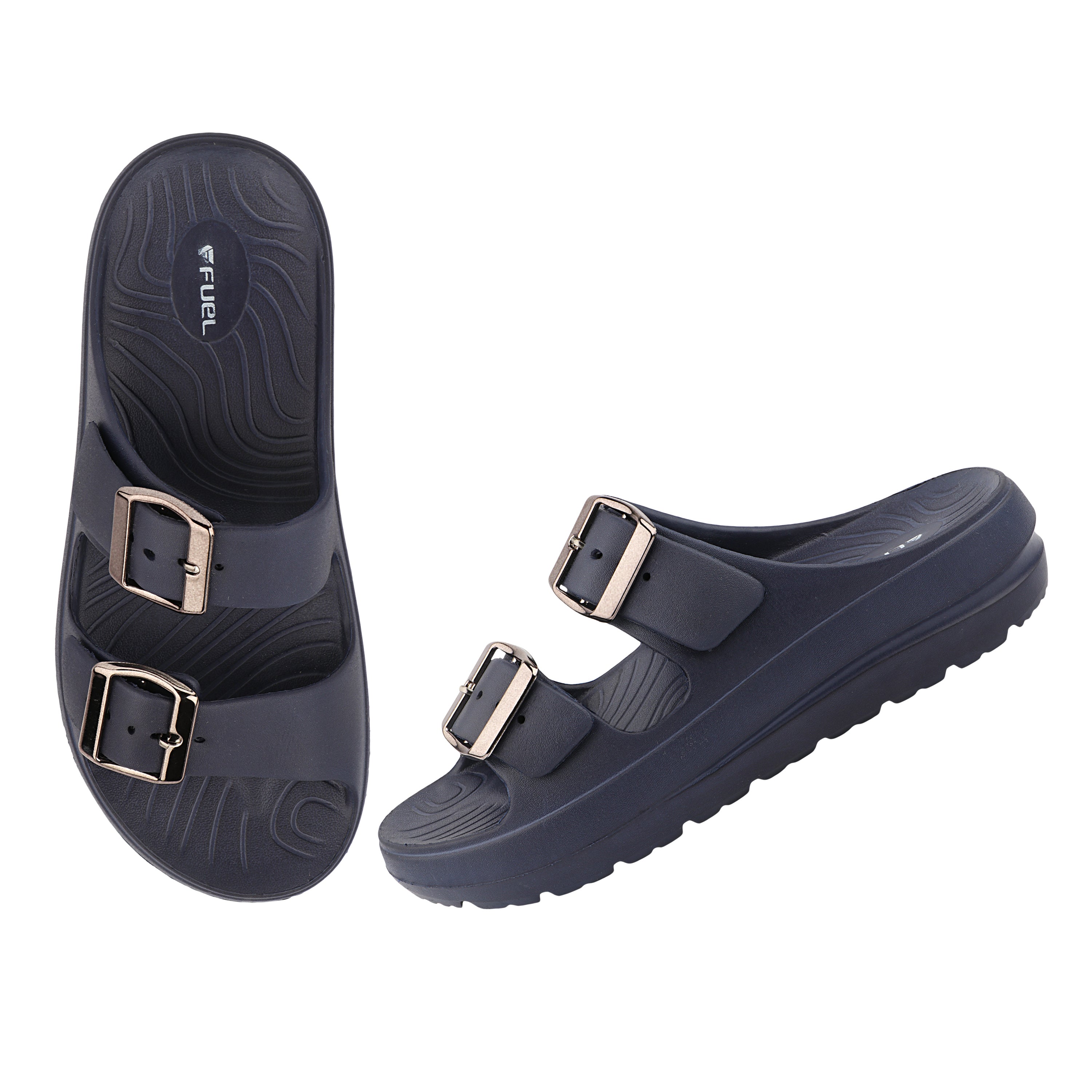 FUEL Florida Lightweight and Comfortable with Soft Cushioned Footbed & Slip-On Design for Women's (Navy)