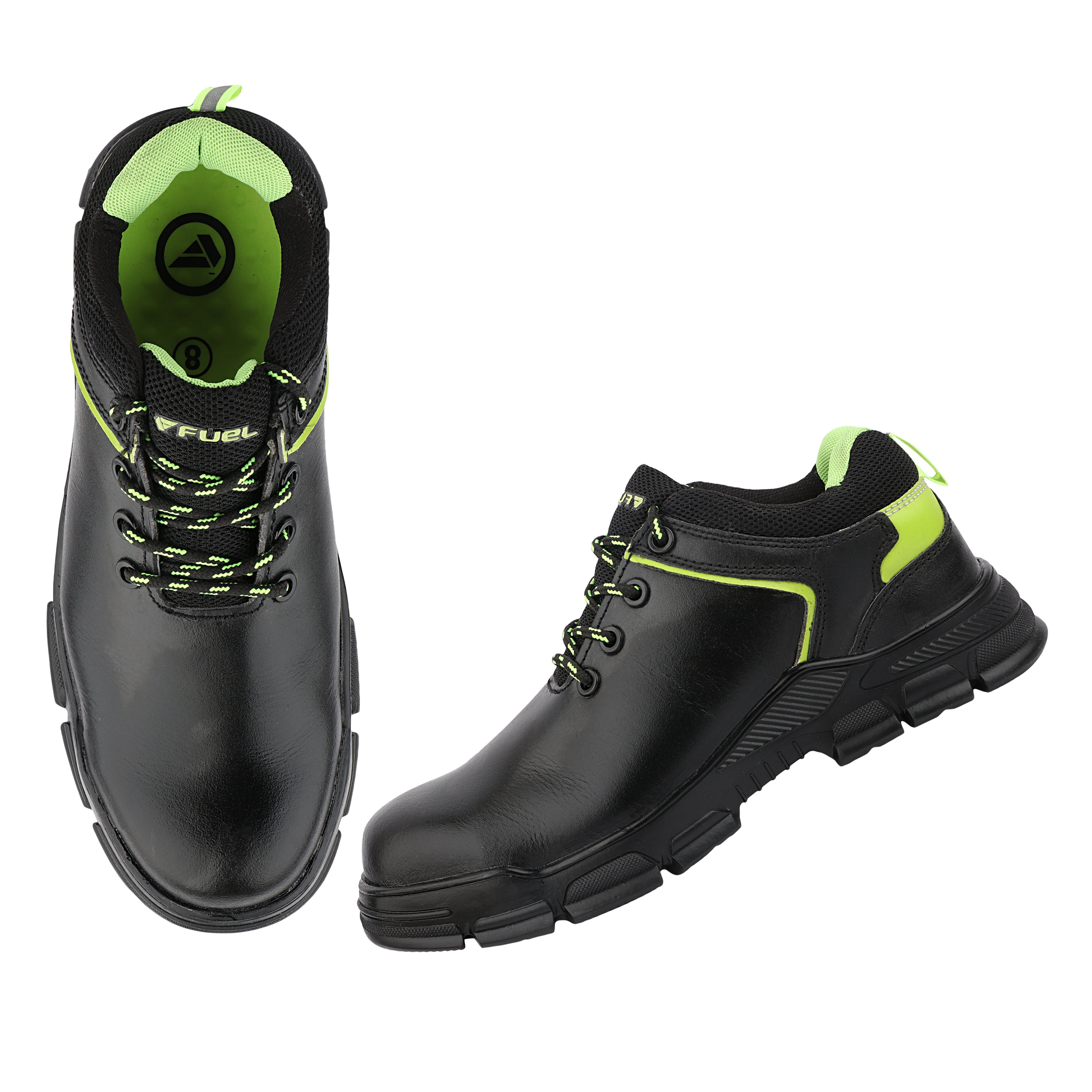 FUEL Reevon-05 ISI Mark Work Safety Shoes for Men – 200J Non-Metallic Toe Protection, Kevlar Insole, Breathable Lining & Durable Nitrile Sole
