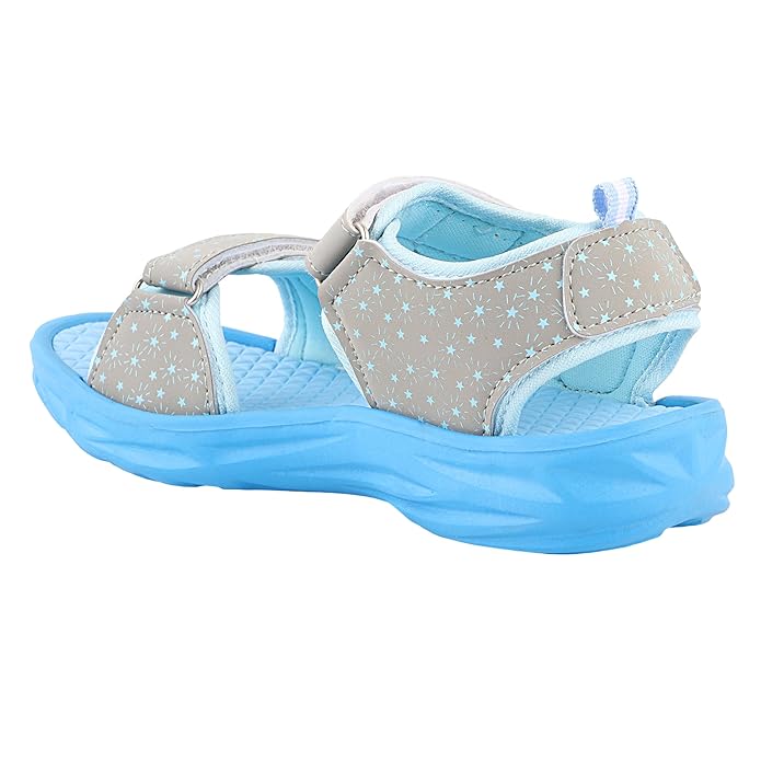 Fuel Yug Kids Sandals (Sky Blue & Grey)