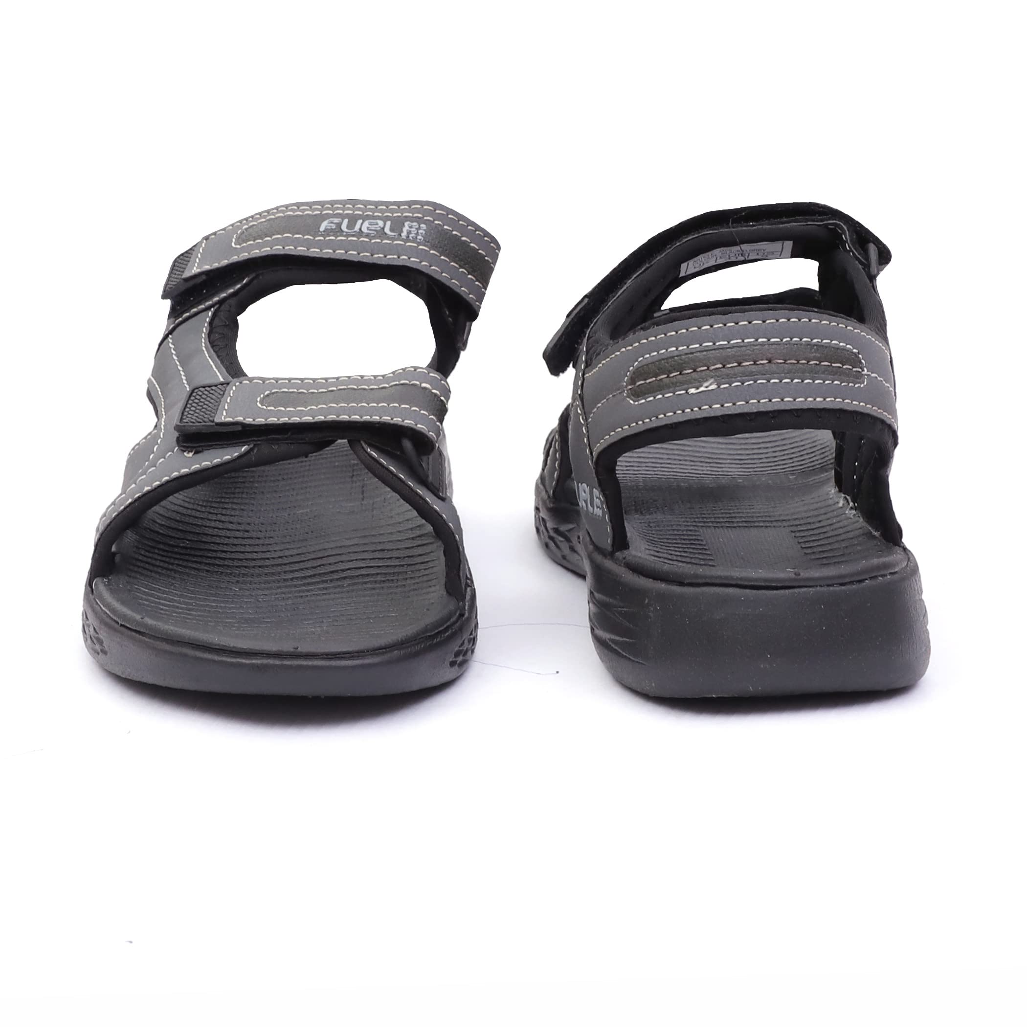 FUEL Jack-02 Stylish Outdoor and Comfortable Slip-On for Daily Wear Sports Sandal for Men (Grey)