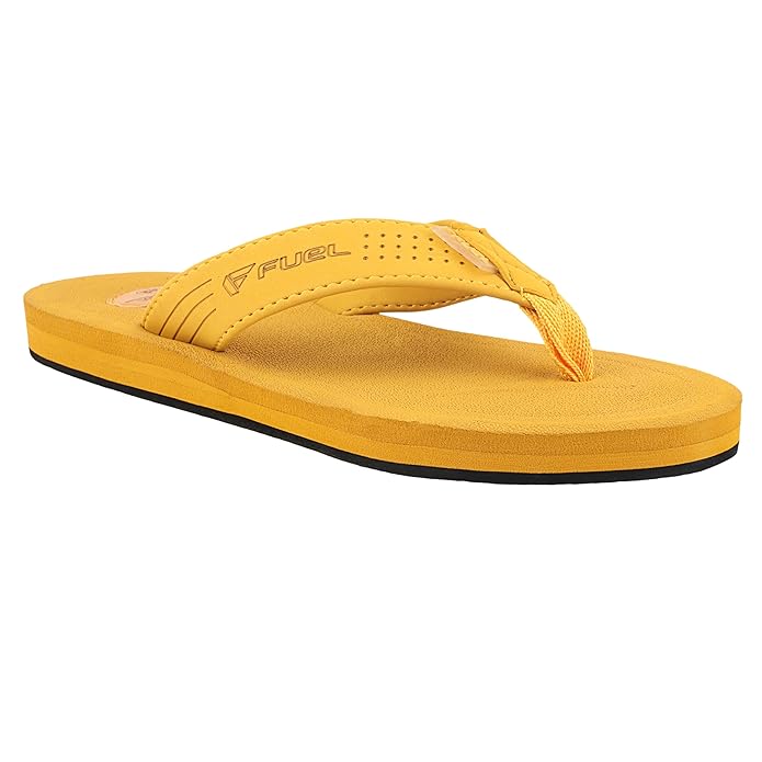 FUEL Men's Slippers, Flip Flops For Men (FMS-01) MUSTARD