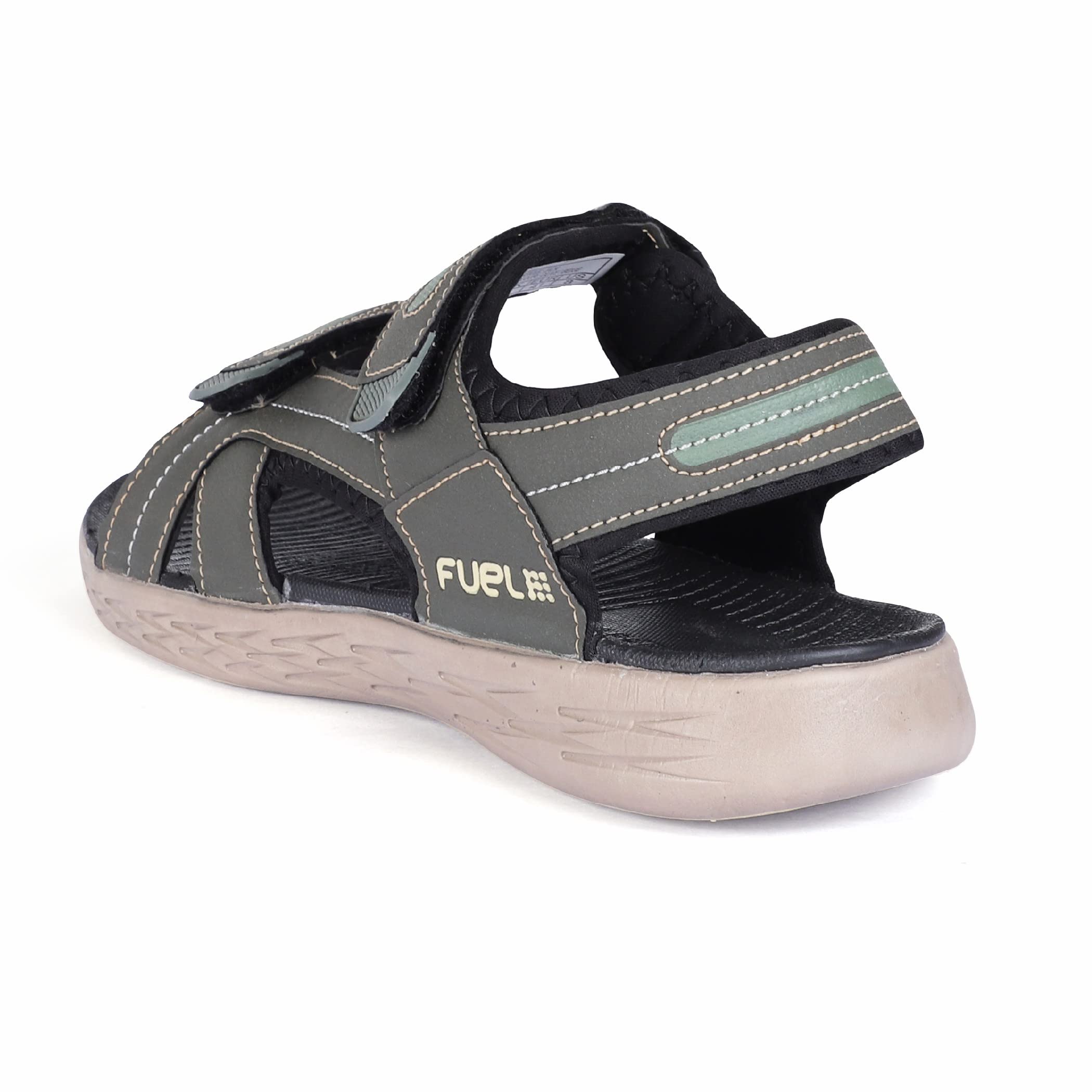 FUEL Jack-02 Stylish Outdoor and Comfortable Slip-On for Daily Wear Sports Sandal for Men (Olive)