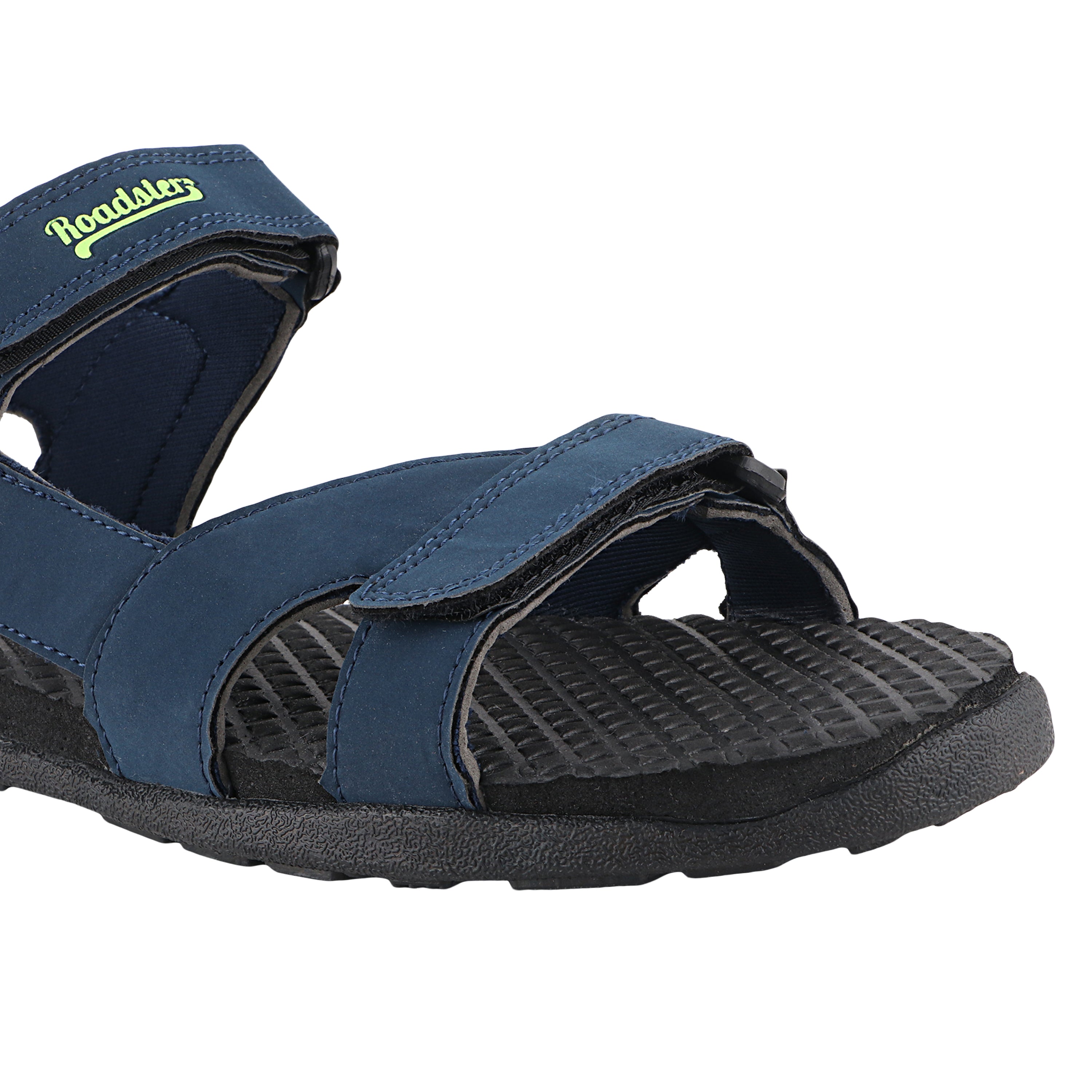 Fuel Roadster-02 Sandals For Men (Navy-Yellow)