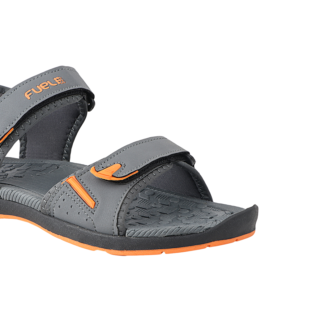 Fuel Mark Sandals For Men's (Grey-Orange)