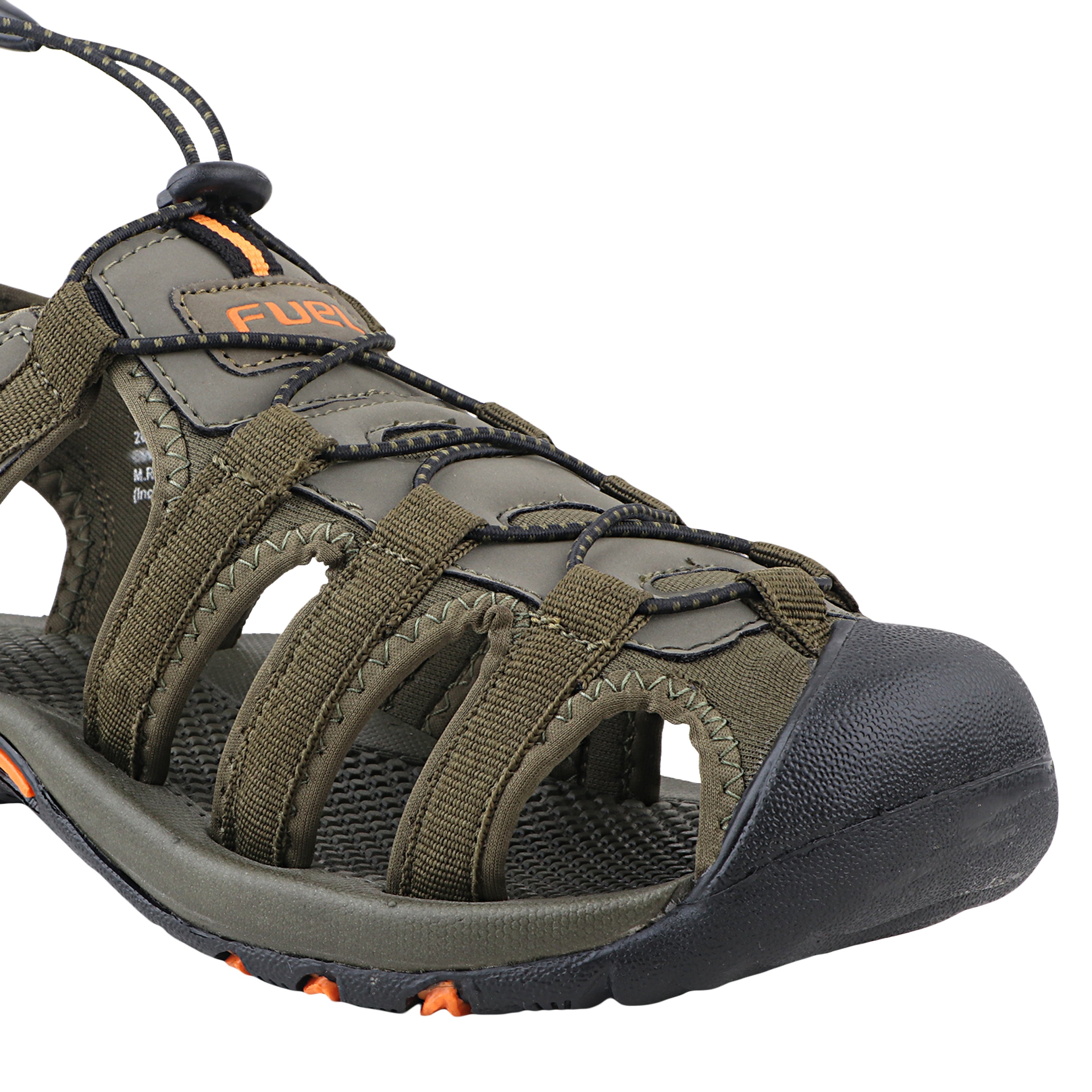 Fuel Soldier-06 Fisherman Sandals for Men (Olive Orange)