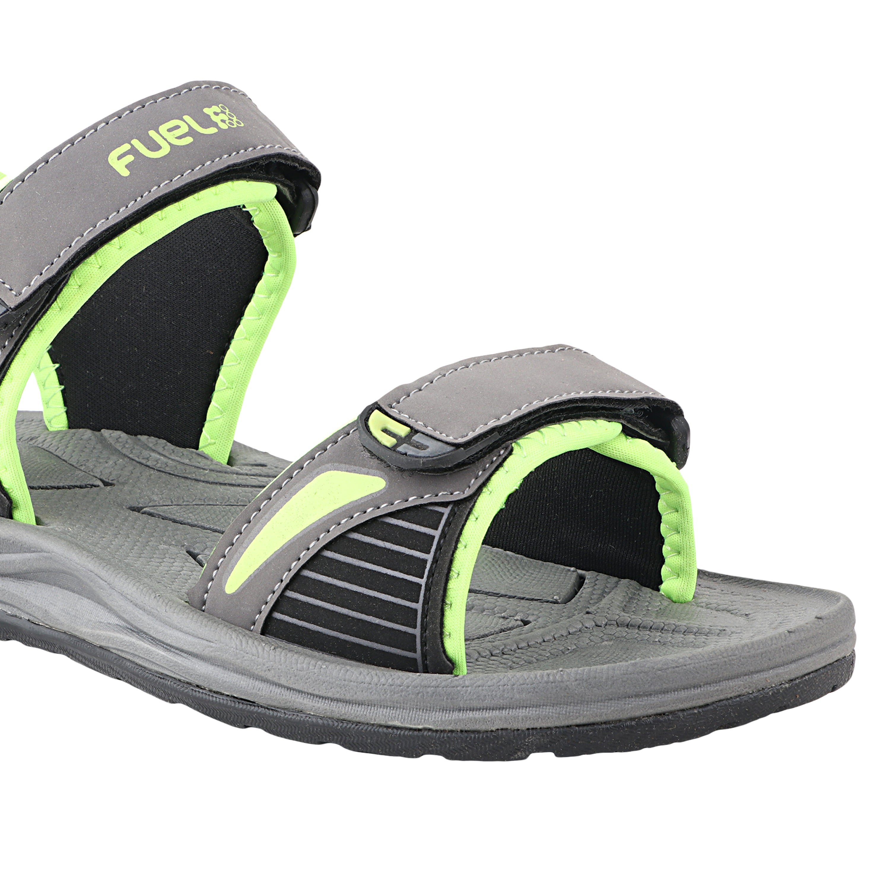 Fuel LEO Sandal For Men (Grey & P. Green)