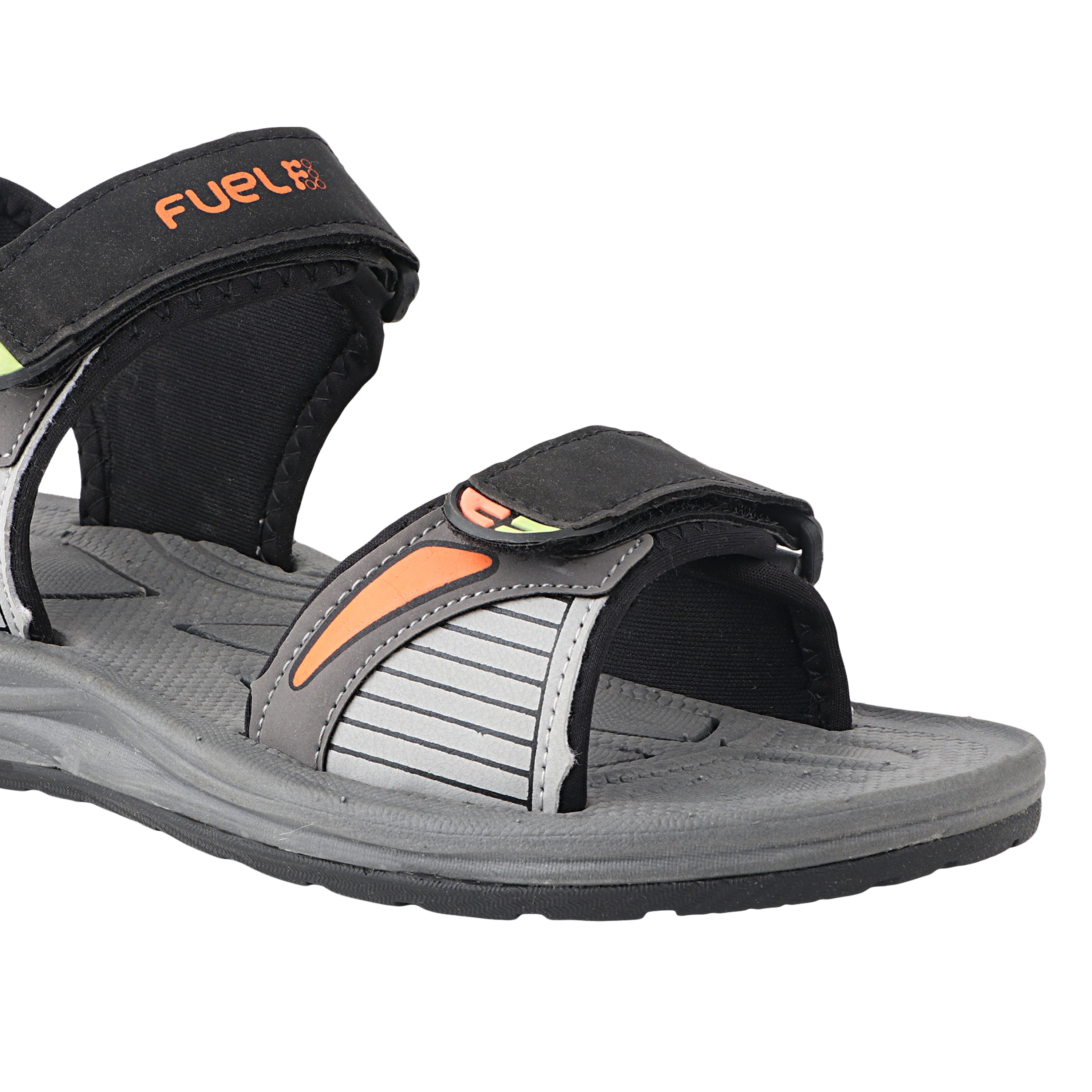 Fuel LEO Sandal For Men (Black Orange)