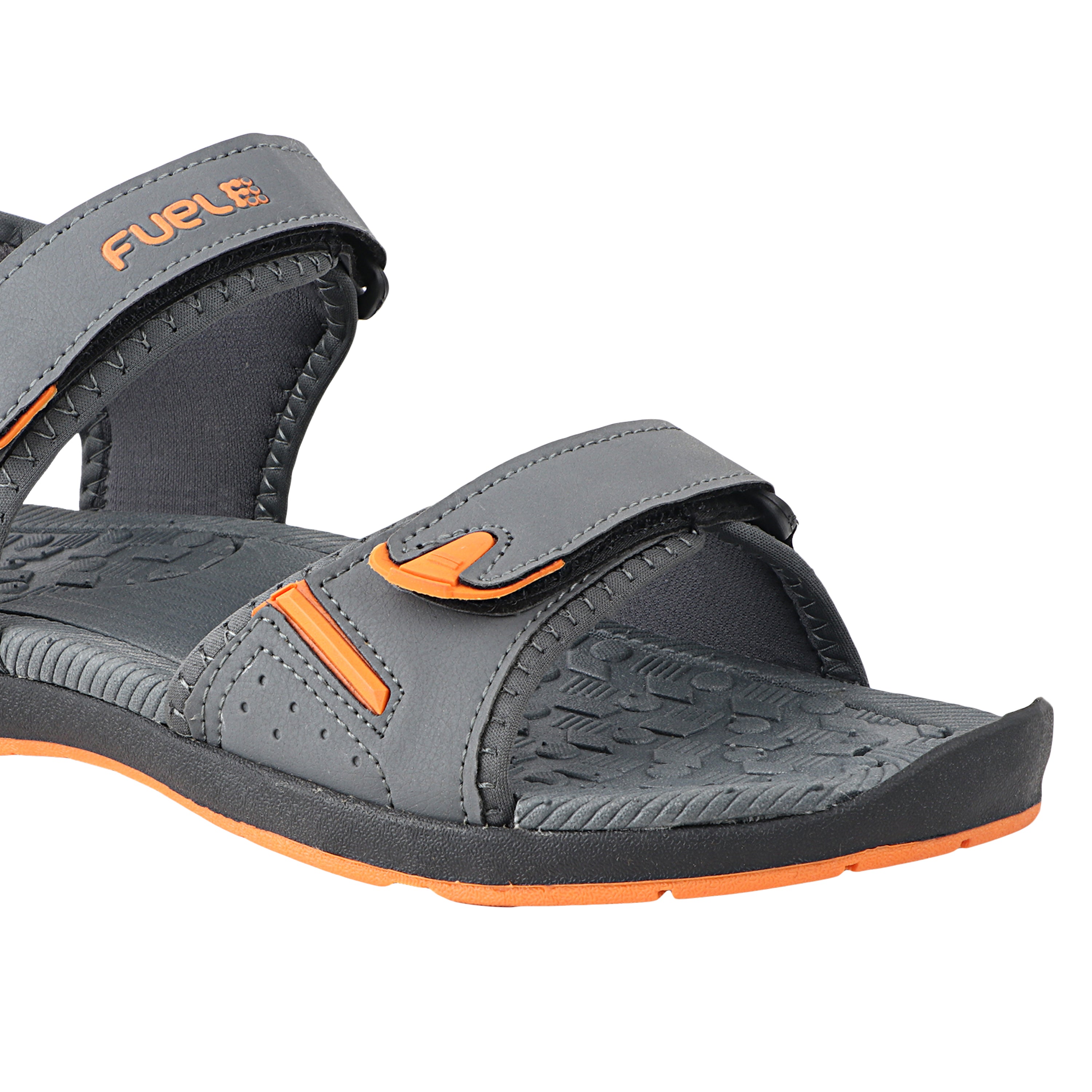 Fuel Mark Sandals For Men's (Grey-Orange)