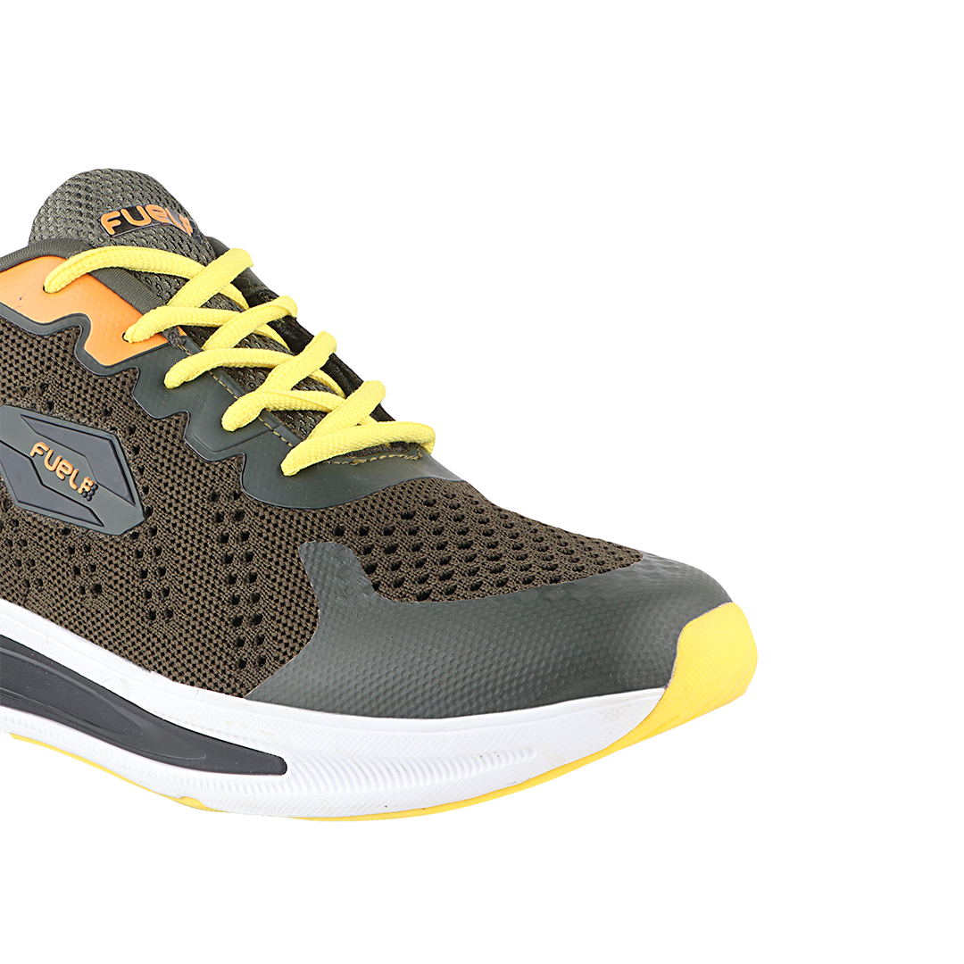 Fuel Freedom Sports Shoes For Men (Olive-Yellow)