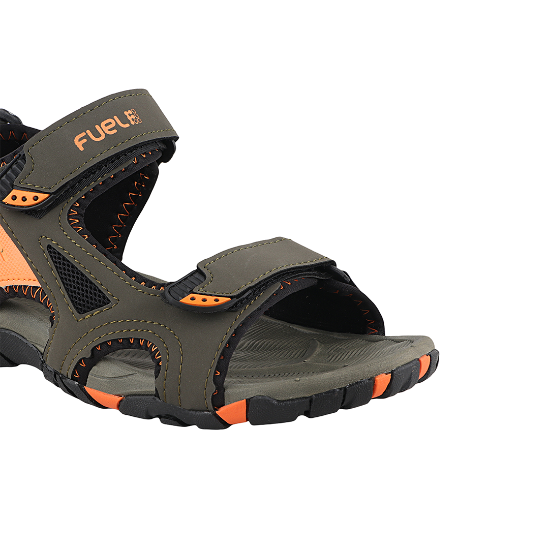 FUEL WINGER SANDALS FOR MEN'S (OLIVE-ORANGE)