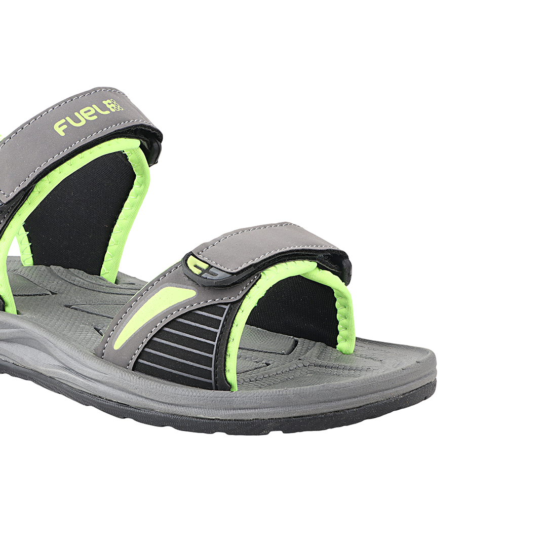 Fuel LEO Sandal For Men (Grey & P. Green)