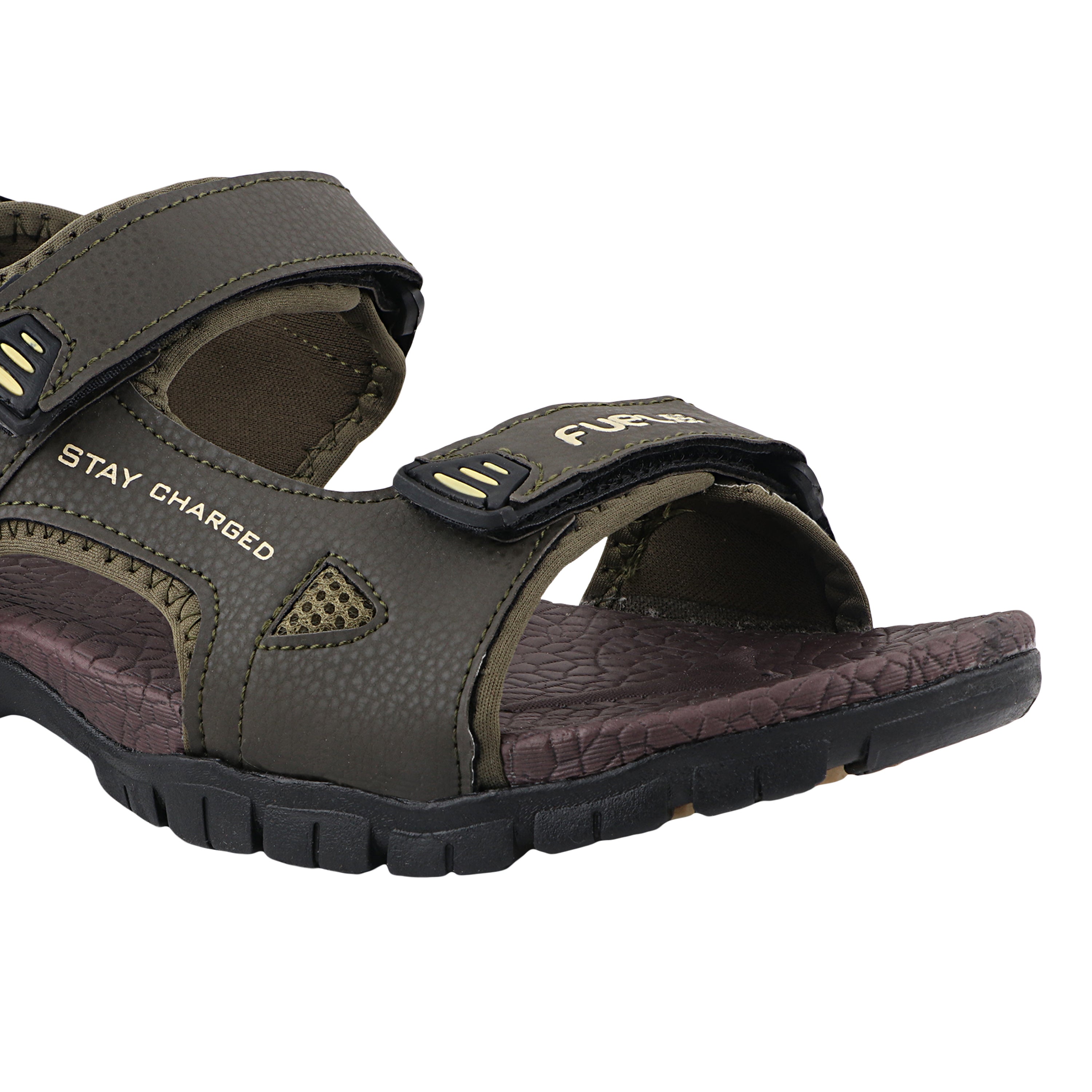 Fuel Rambo-04 sandal for Men  (OLIVE & BEIGE )