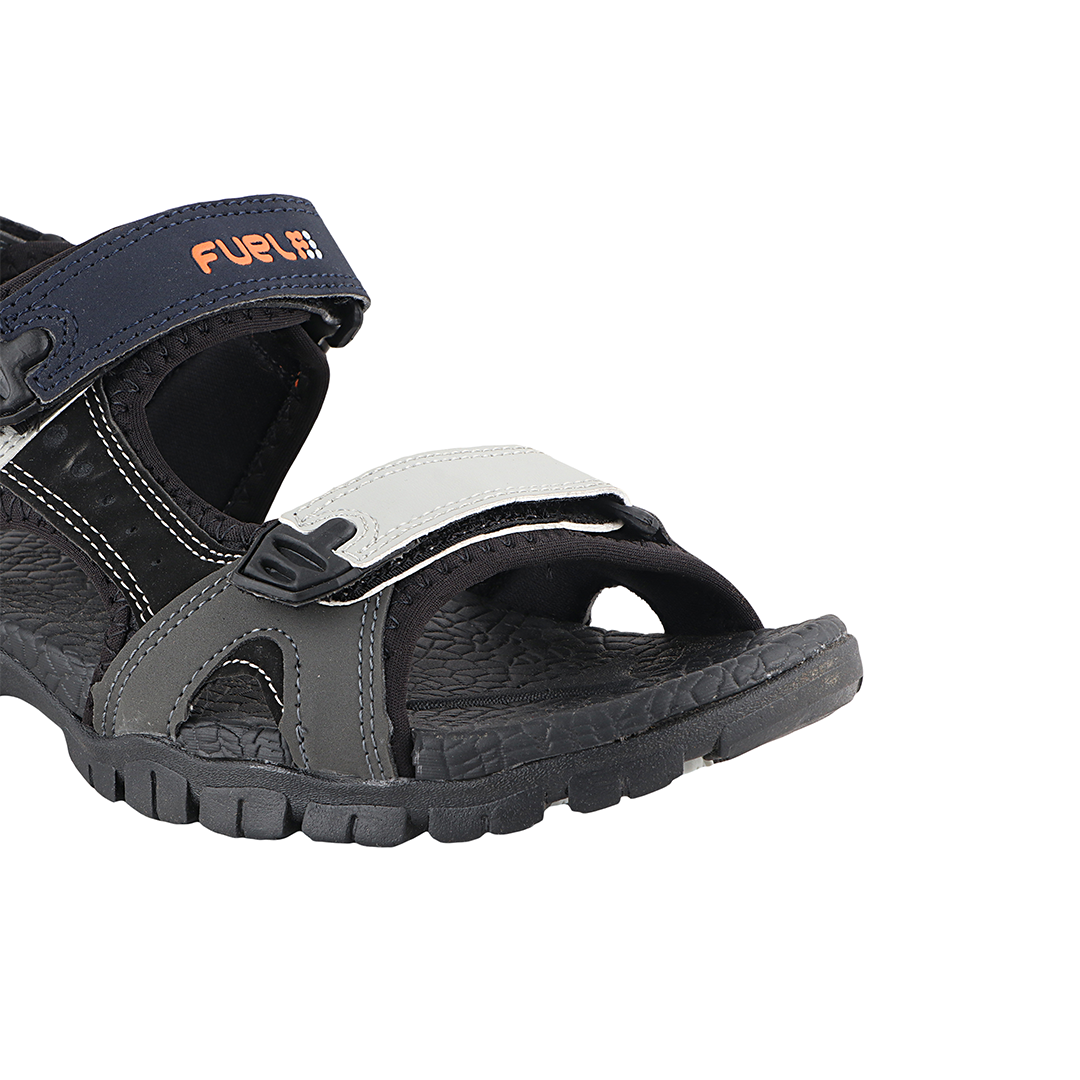 Fuel Rambo-01 Sandals For Men's (Black-Orange)