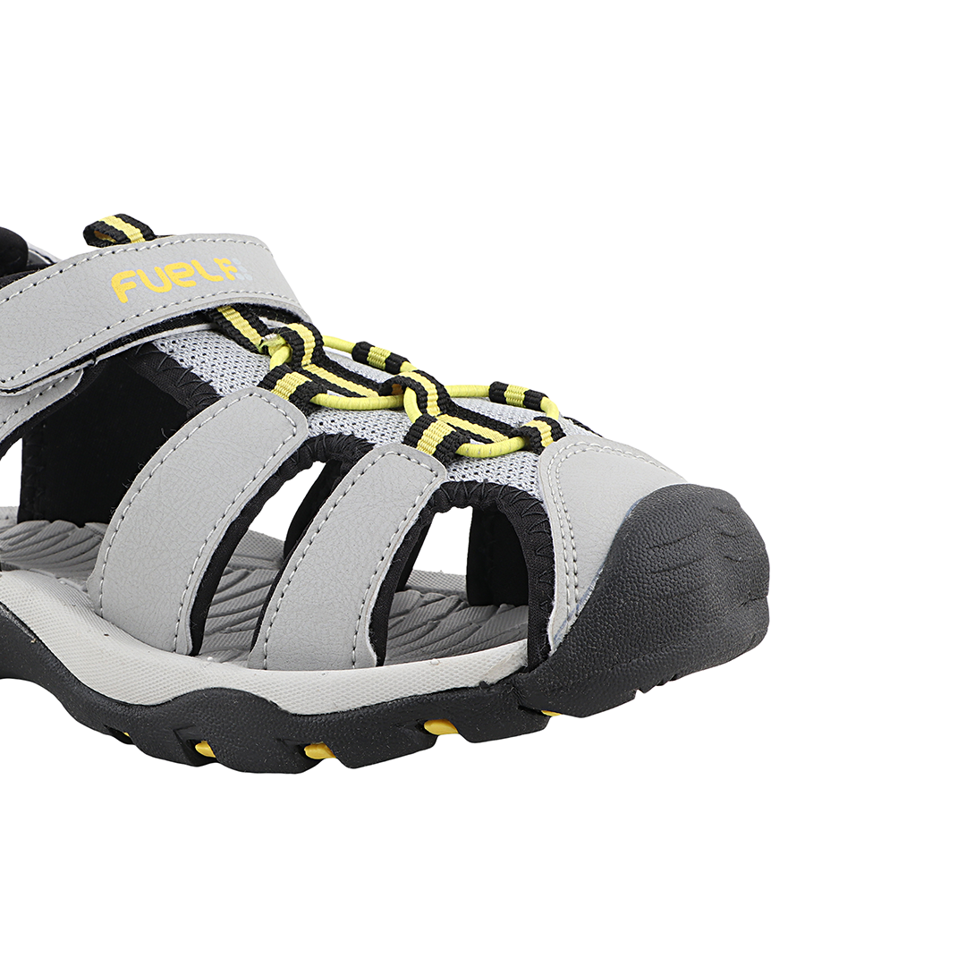 Fuel Luke Sandal For Boy's (Grey/Yellow)