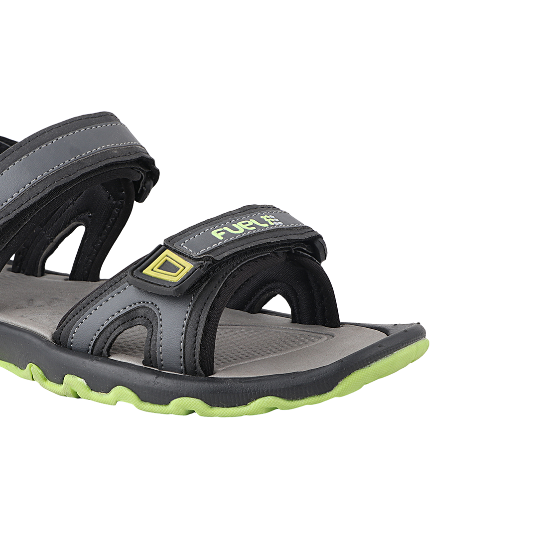 Fuel Captain Sandal For Men's (GREY/P.GREEN)