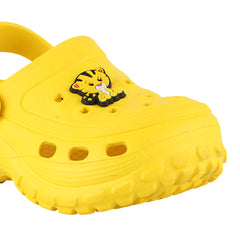 FUEL Poddle Cute & Lightweight EVA Slip-On Clogs for Kids (Yellow)