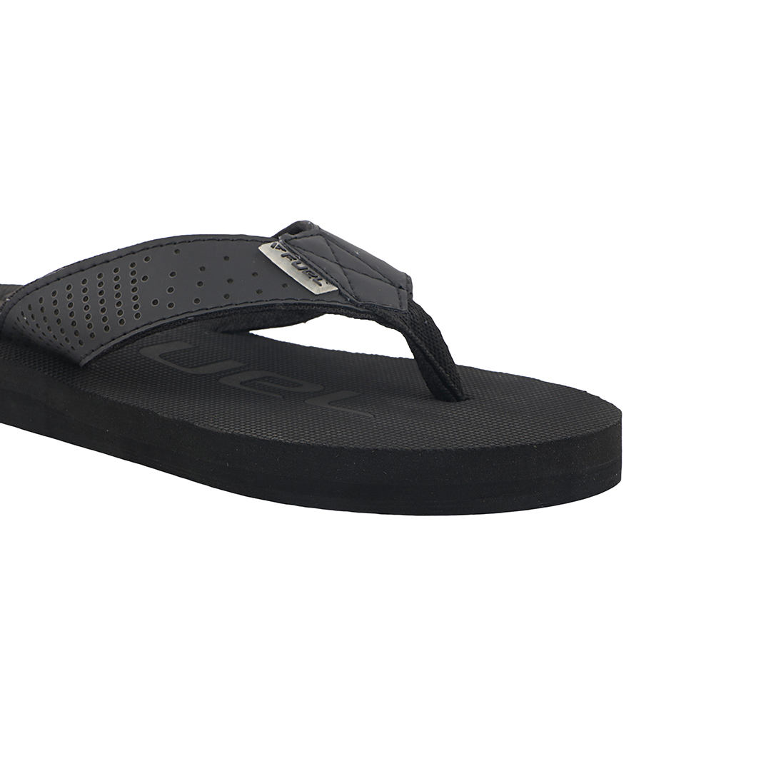 FUEL Men's Slippers, Flip Flops For Men (FMS-02) BLACK