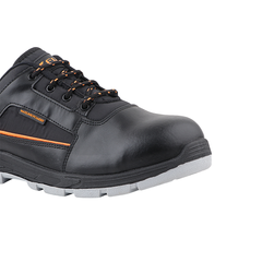 FUEL Armour 3 DD ISI Marked Synthetic Fabric Breathable Safety Shoes For Men's Steel Toe Cap With Double Density Rubberized PVC Sole (Black)