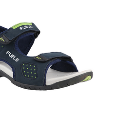 FUEL 2112-07 Tough Grip Sole with Breathable Design and Adjustable Velcro Sports Sandals (Navy/Grey)