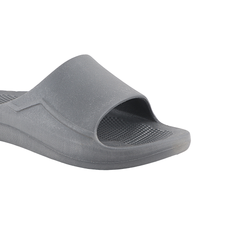 Fuel Swift Grey Comfort Slides with Textured EVA Sole, Anti-Slip Slip-On Slippers