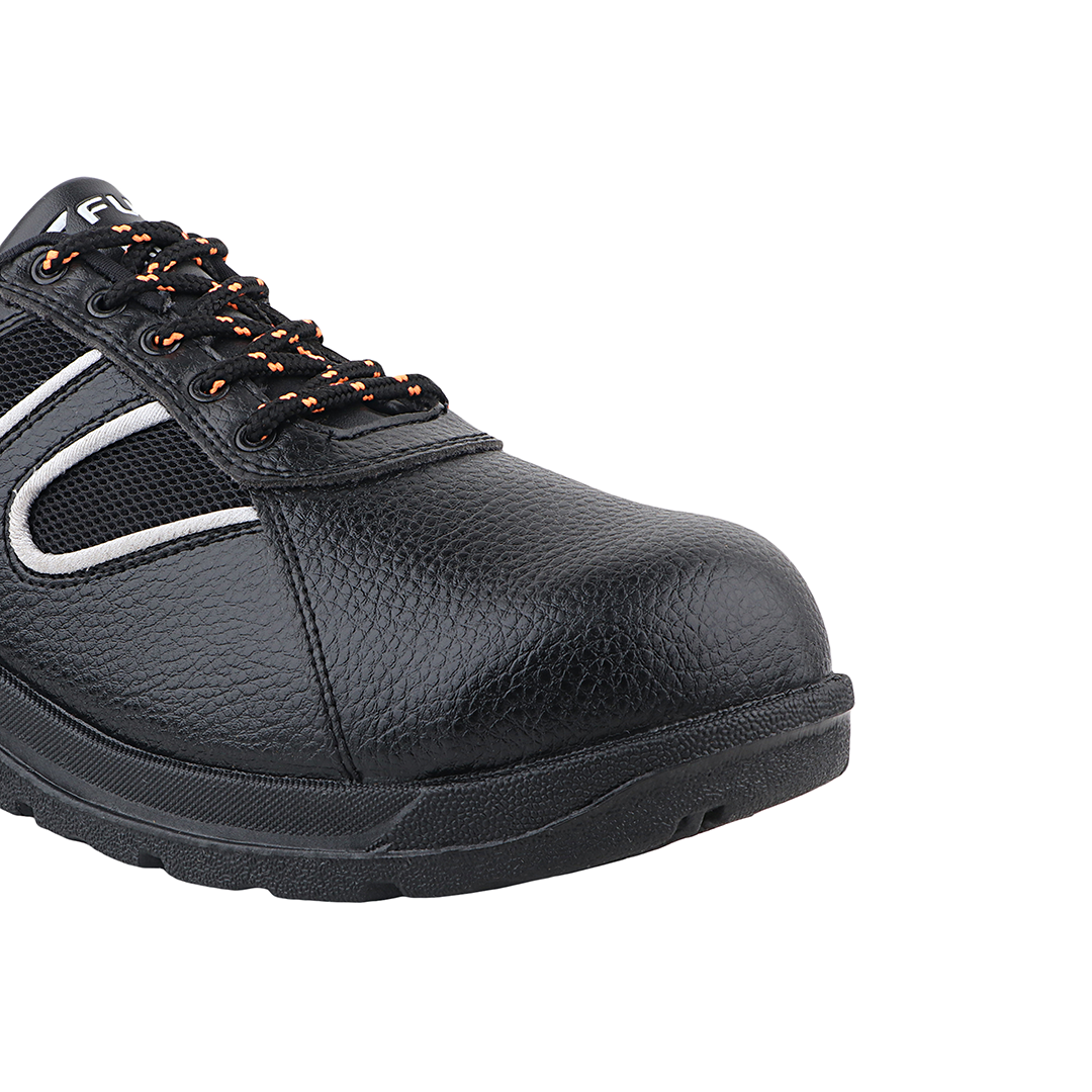 Fuel Shank Comfortable and light-weight ISI Marked Industrial Safety Shoe For Men's (Black)