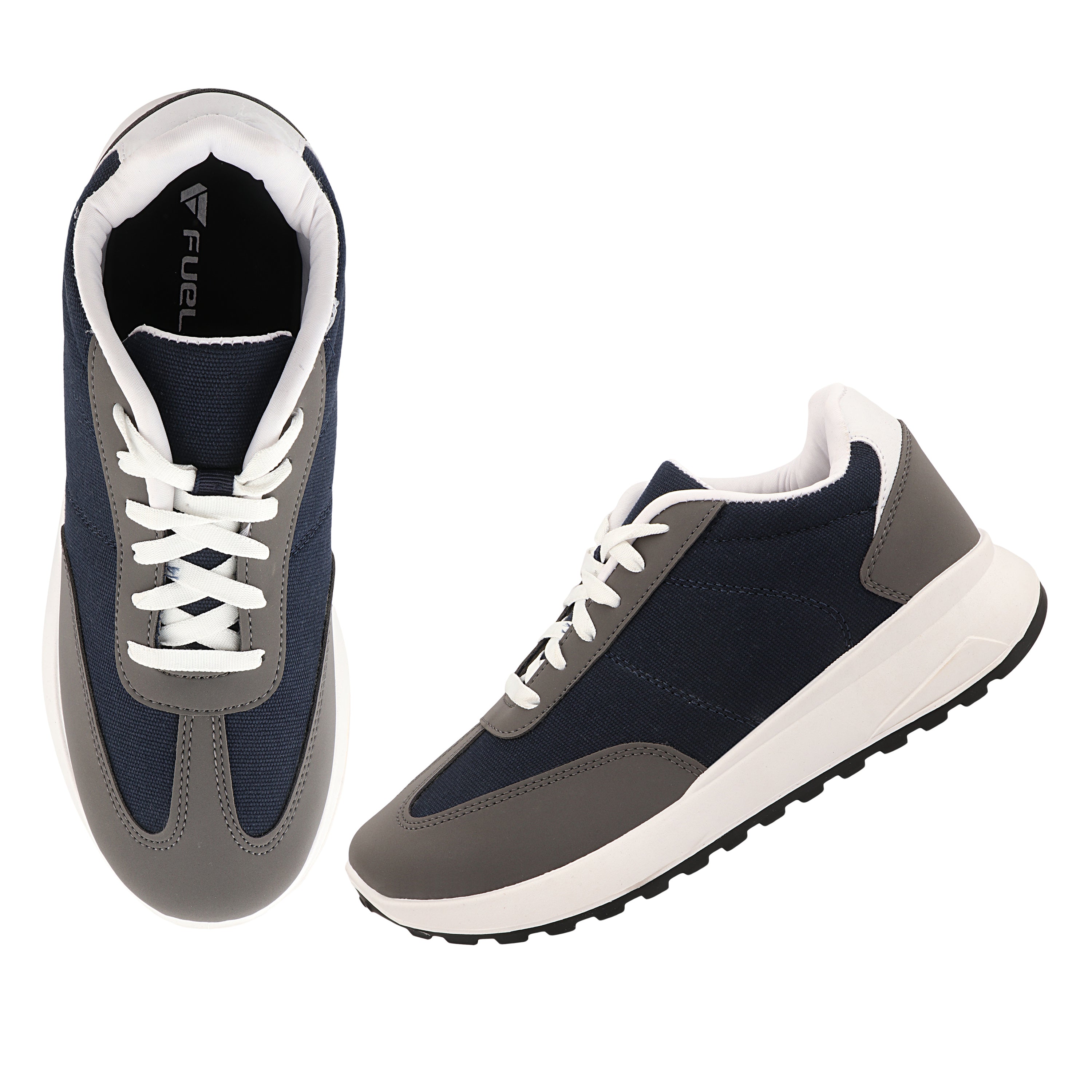 FUEL Neostep-03 Flexible & Lightweight Shock-Absorbing and Comfort Durable Sole Sports Shoes for Men's (Navy)