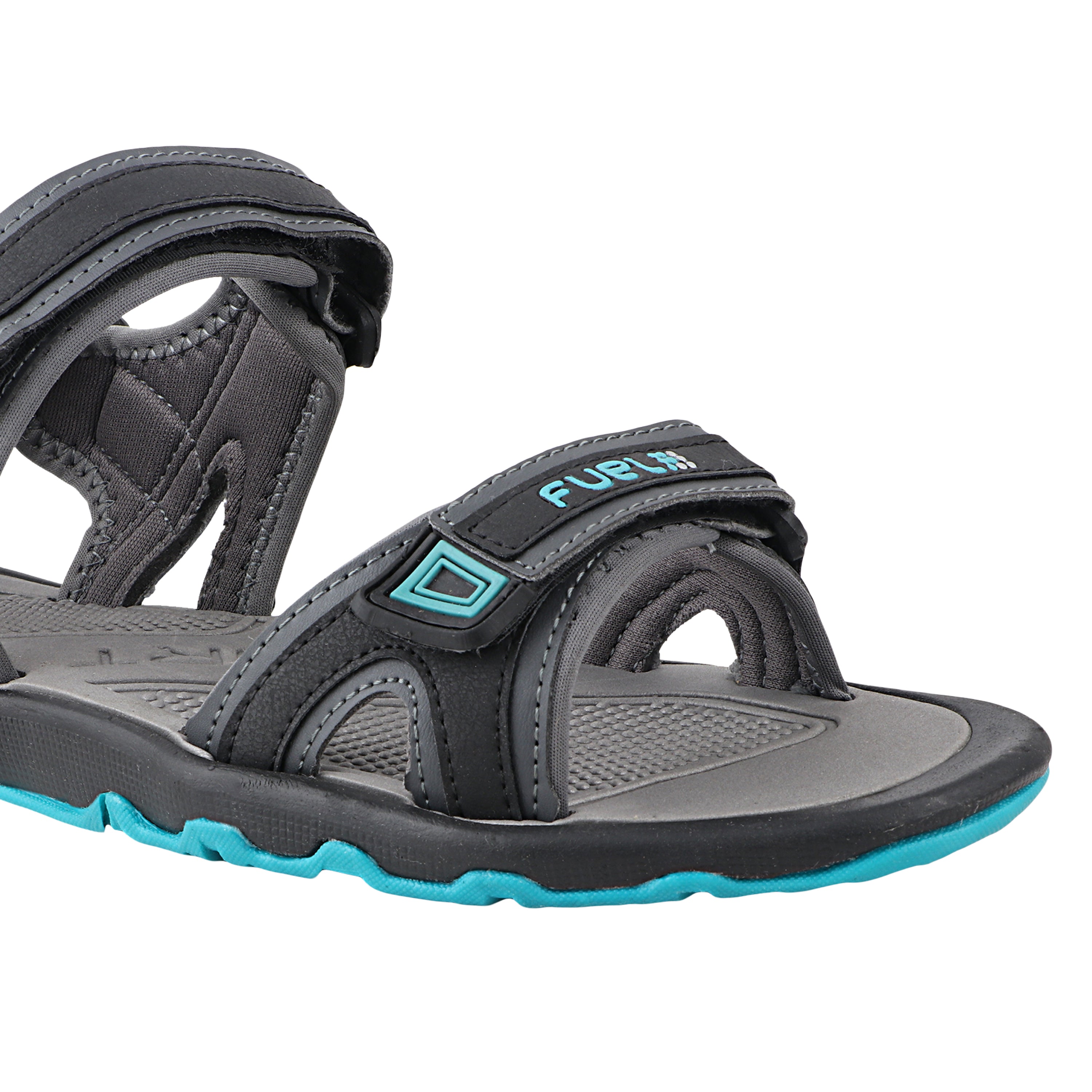 Fuel Captain Sandal For Men's (GREY/AQUA)