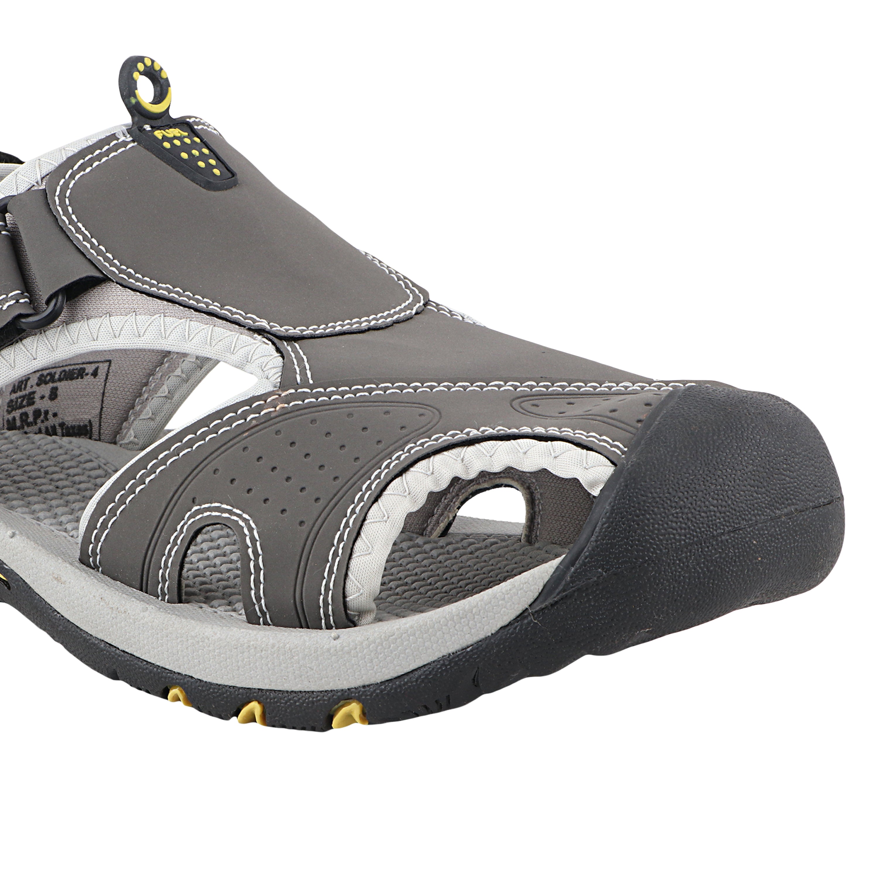 Fuel Soldier-04 Fisherman Sandals for Men (D-Grey)