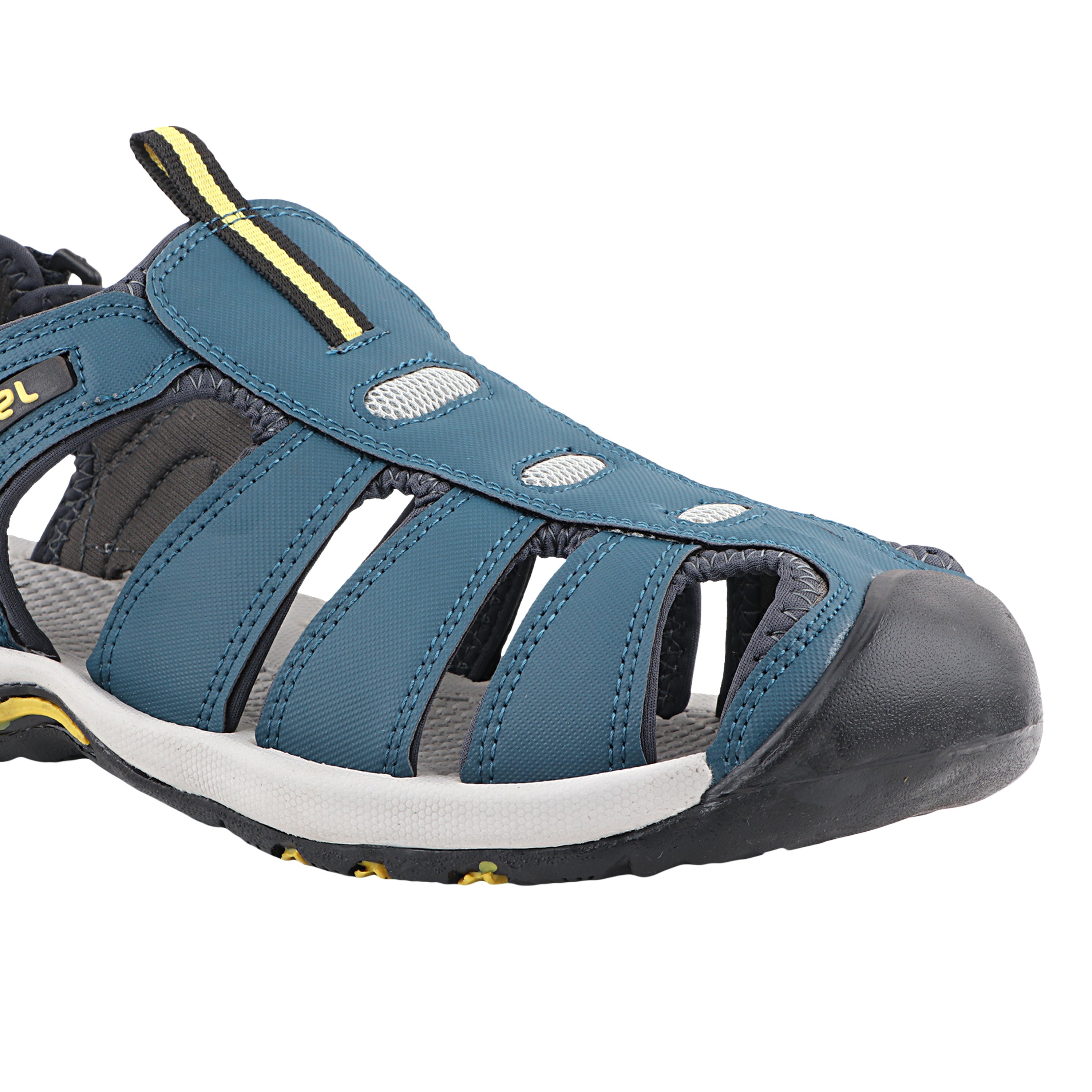 Fuel Soldier-11 Sandal For Men's (Navy/Yellow)