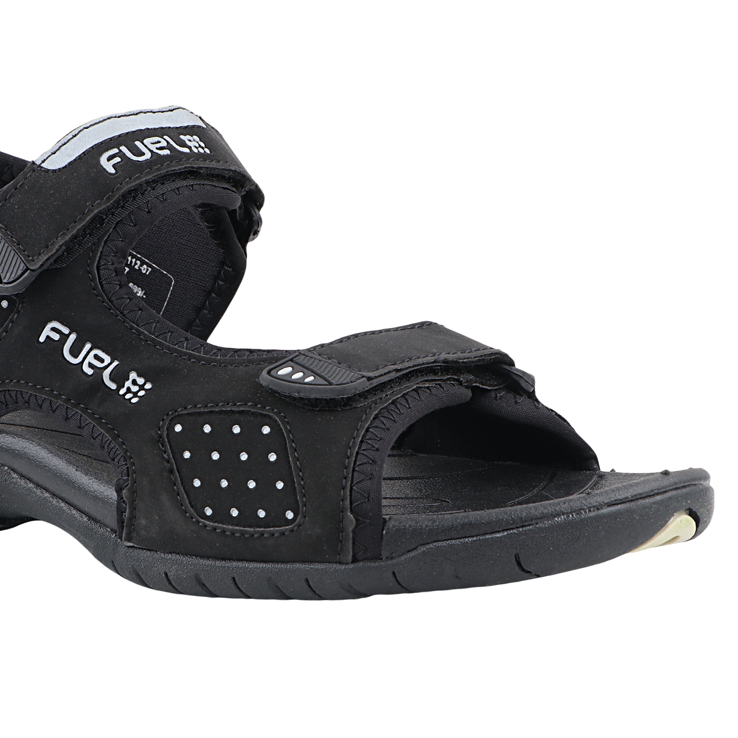 Fuel 2112-07 Sandal For Man ( Black & Sliver)