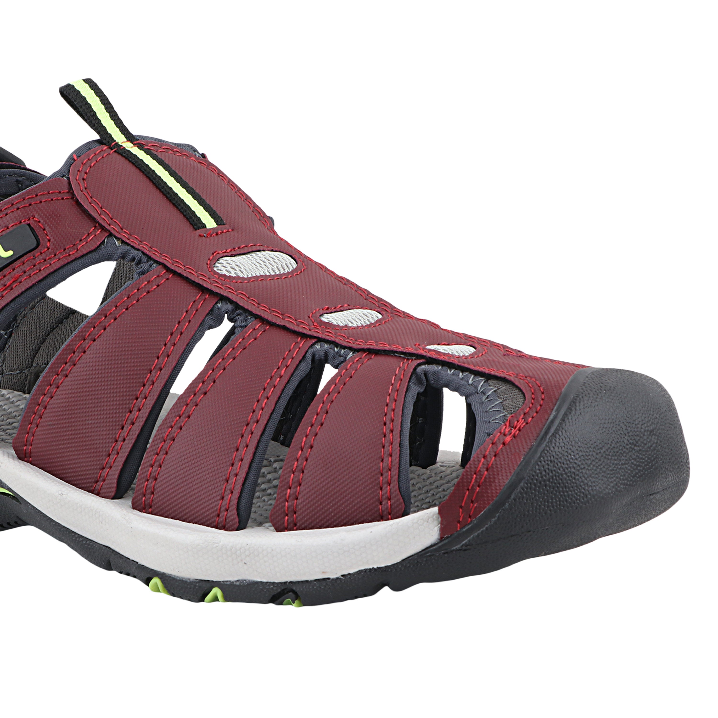 Fuel Soldier-11 Sandal For Men's (Maroon/Green)