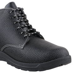 FUEL Arsenal HC-Metro Safety Shoe For Men's Steel Toe Cap With Single Density PVC Sole (Black)