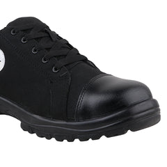 FUEL Canvee Comfortable & lightweight Safety Shoes with 200J Steel Toe (Black)