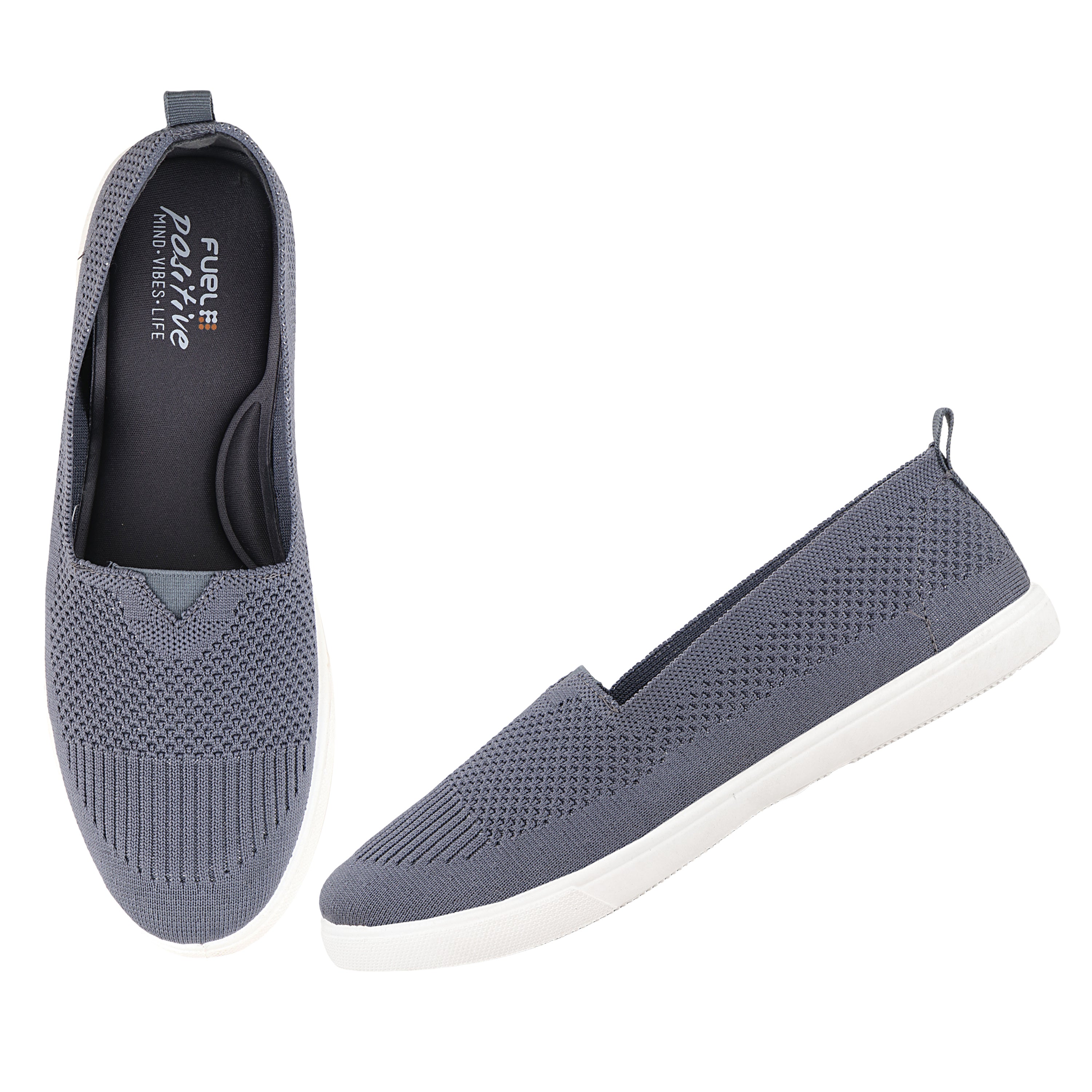 FUEL Sophia Sports Shoes for Women, Stylish & Breathable Slip On Shoe, Comfortable & Durable Casual Footwear for Girls Walking, Running & Gym
