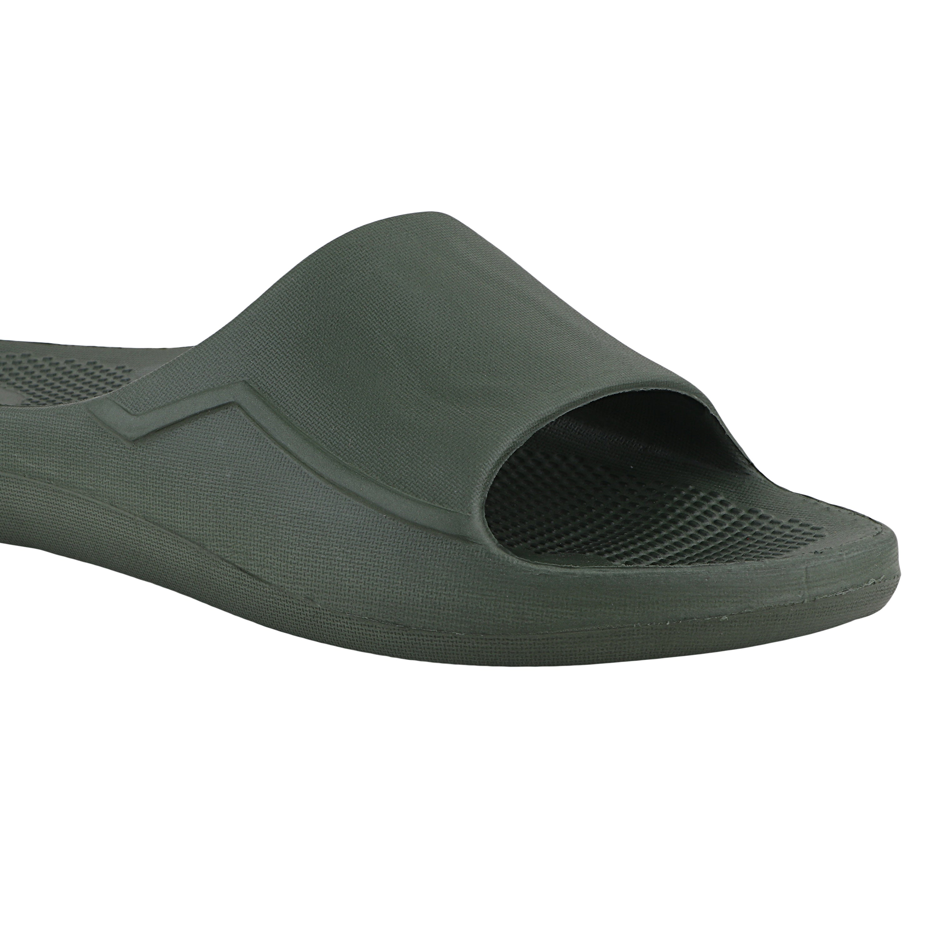 FUEL Swift Anti-Slip Slip-On Slippers for Daily Wear Comfort Slides for Men with Textured EVA Sole