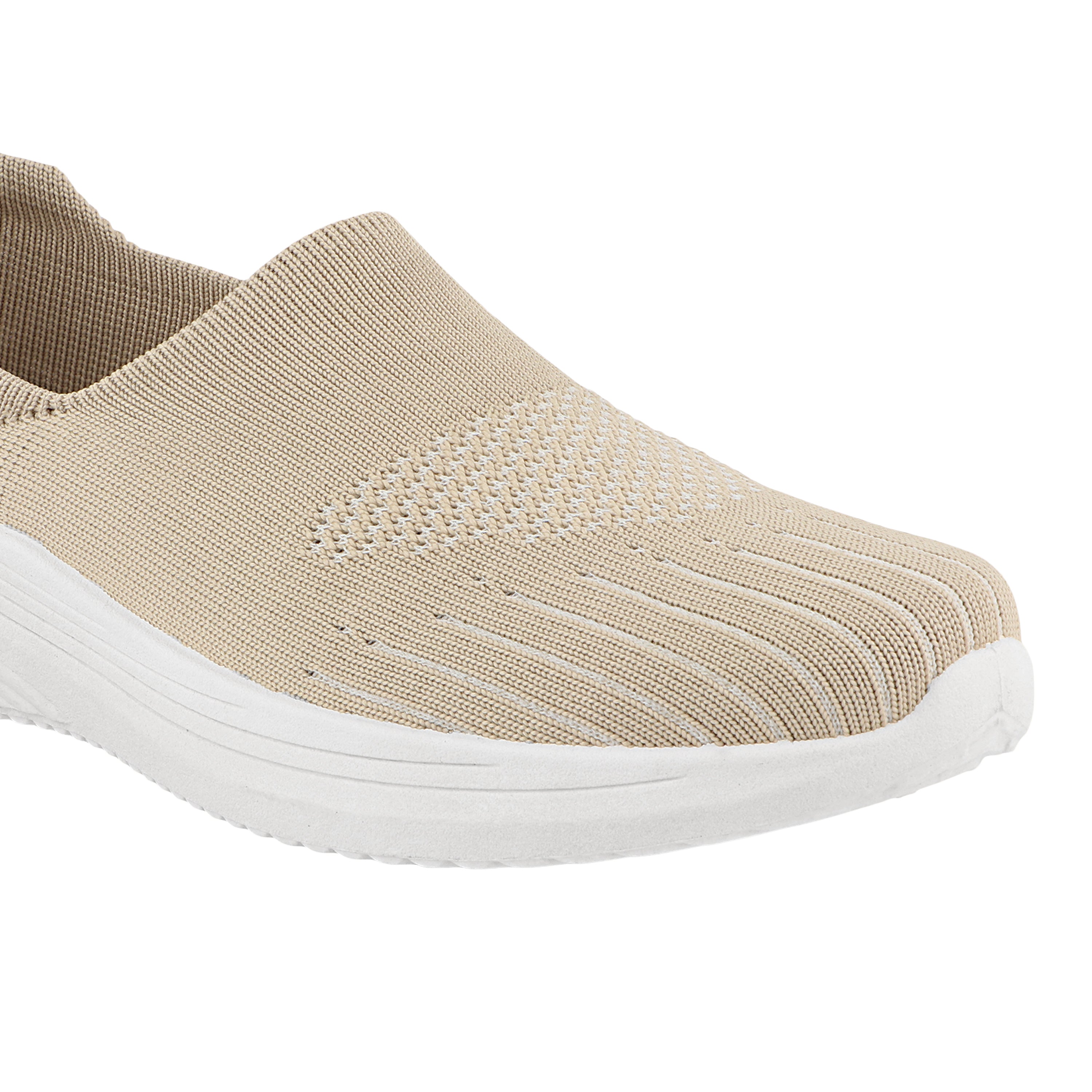 FUEL Drive Anti-Skid Slip-on Sports Shoes for Women (Beige)