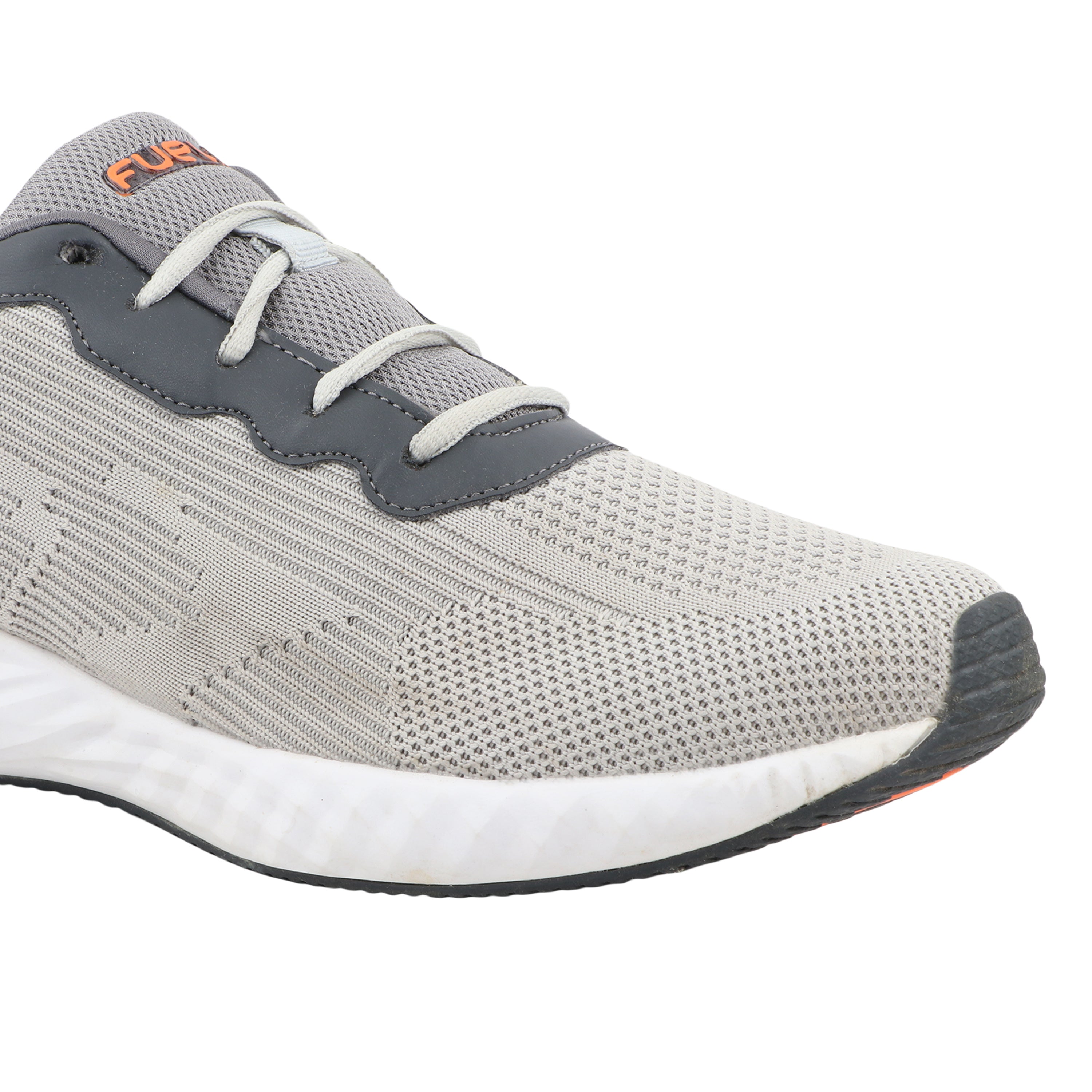 FUEL Rockstar Lightweight Lace-Up & Anti-Skid Men Sports Shoes for Running, Walking, Gym & Casual Wear (Grey)