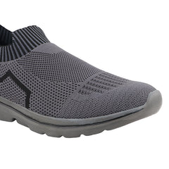 FUEL BINGO Slip-on Comfortable Walking Sports Shoes for Men (Grey)