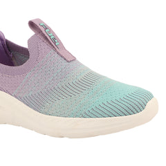 FUEL Nova-01 Lightweight & Cushioned Footbed with Breathable Knit Casual Wear Shoes for Women's (Green)