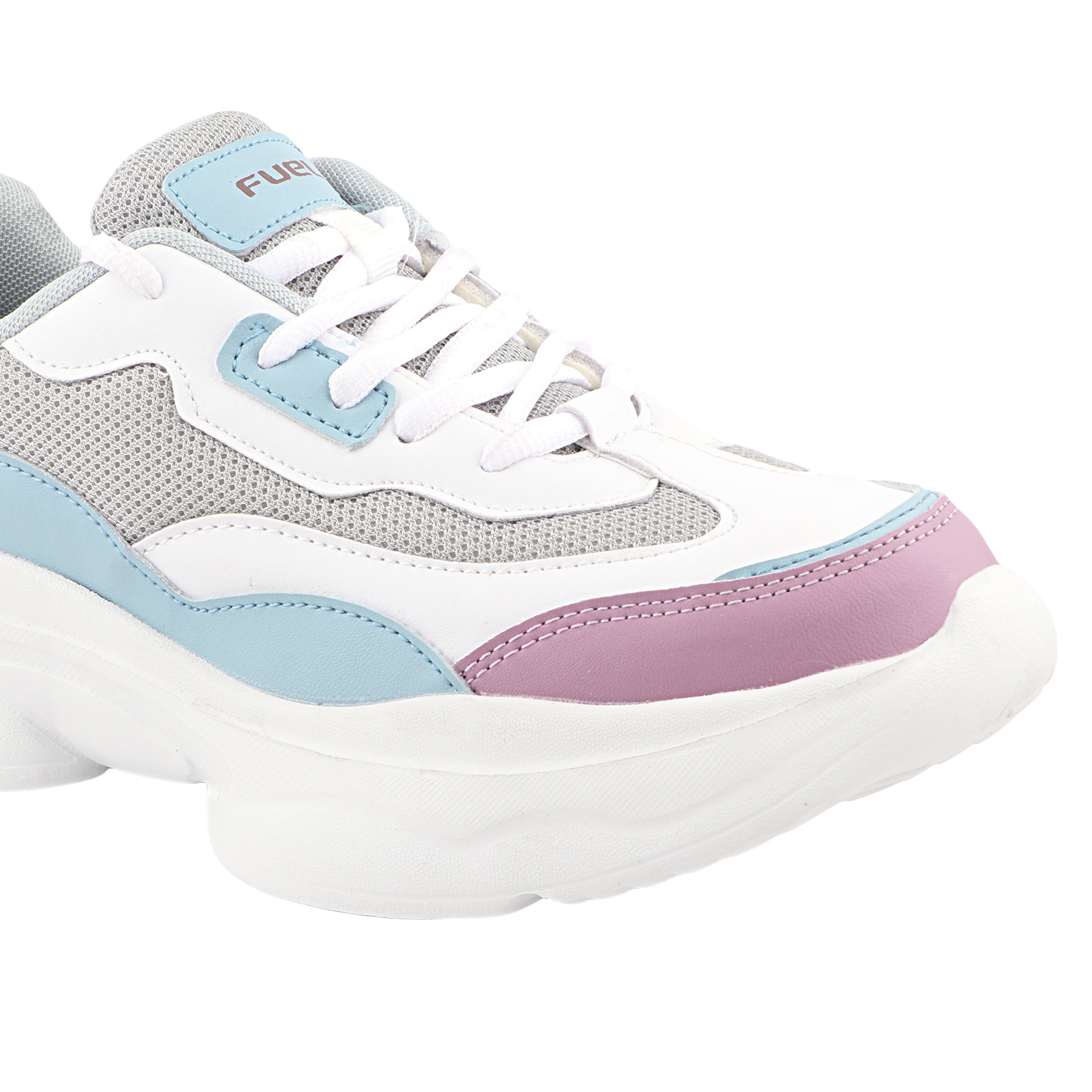 FUEL Lina Lightweight & Comfortable with Lace-Up Running & Daily Wear Sports Shoes for Women's (Blue)