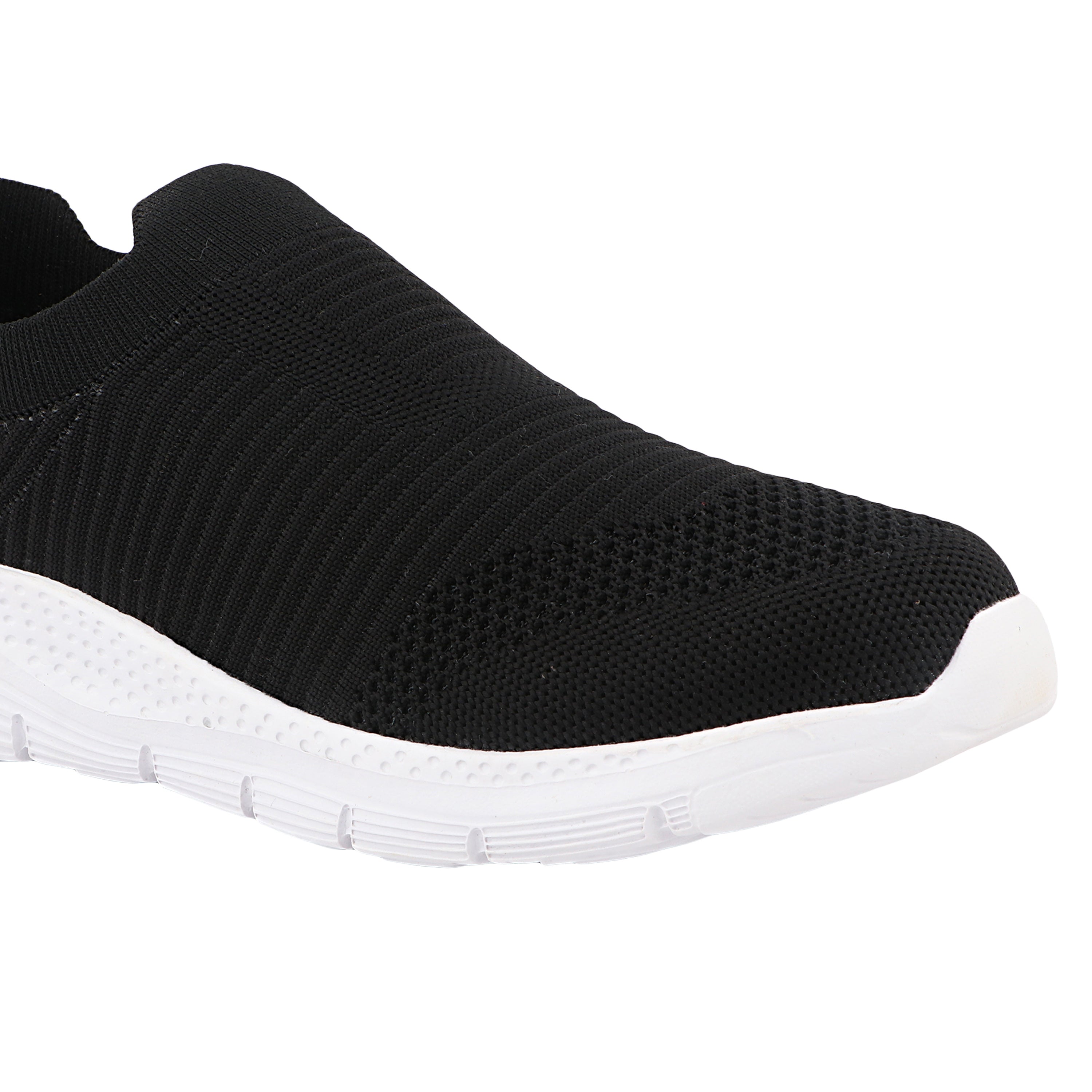 FUEL James-01 Soft Cushioned Footbed and Breathable Knitted Fabric with EVA Sole for Boys (Black)