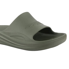 FUEL Cloud Cushioned Footbed and Lightweight Slip-On Design with Anti-Slip Sole for Men's (Olive)