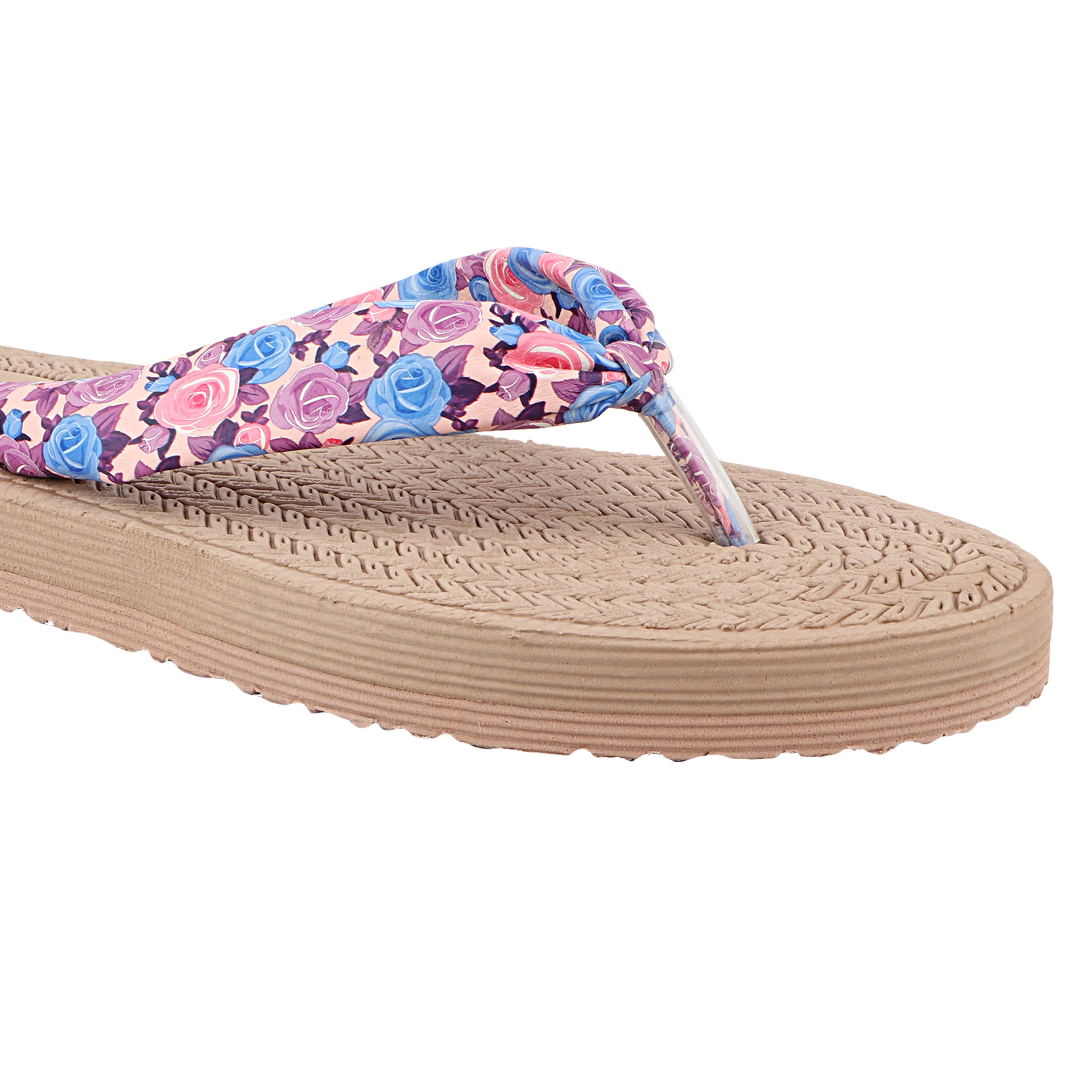 FUEL Flora Cushioned Footbed with Synthetic Cloth Upper & Lightweight EVA Sole for Women's (Purple)
