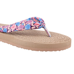 FUEL Flora Cushioned Footbed with Synthetic Cloth Upper & Lightweight EVA Sole for Women's (Purple)