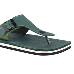 FUEL Walkfit Flexible EVA Sole Slippers with Cushioned Support for Men's (Olive)