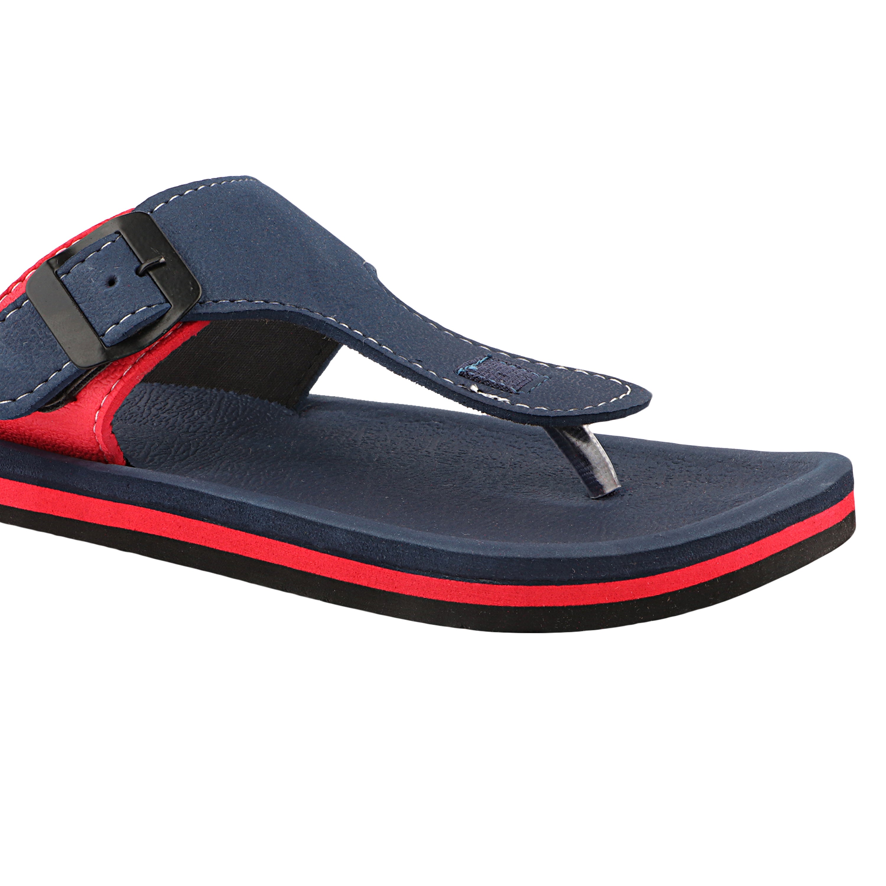 FUEL Walkfit Flexible EVA Sole Slippers with Cushioned Support for Men's (Navy)