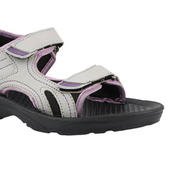 FUEL Flexi Stylish Lightweight & Comfortable with Durable Rexine Upper & EVA Sole Sports Sandal for Women's (Grey)